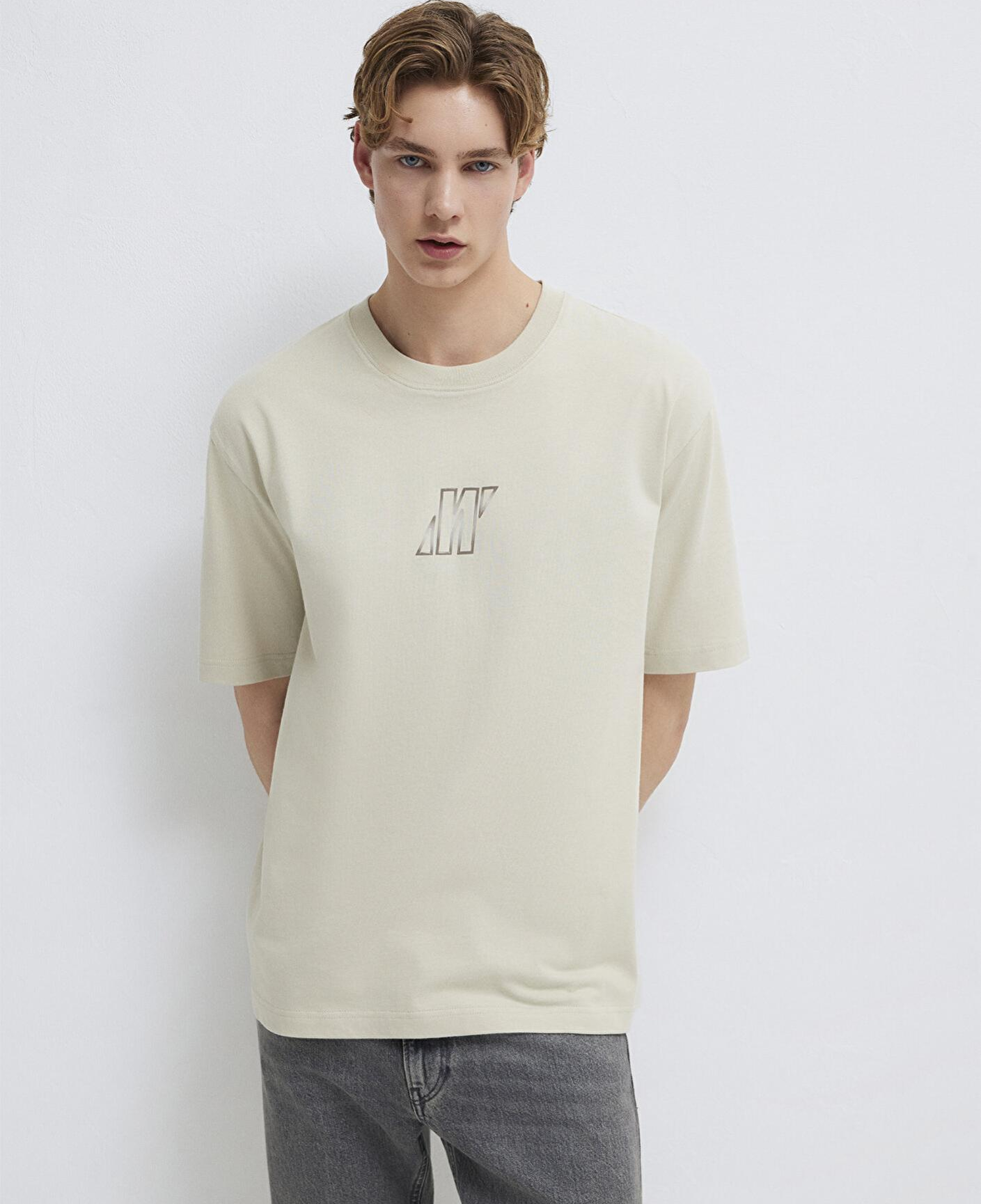 Mavi Mavi Pro Bej Tişört Relaxed Fit / Rahat Kesim 0613441-70144