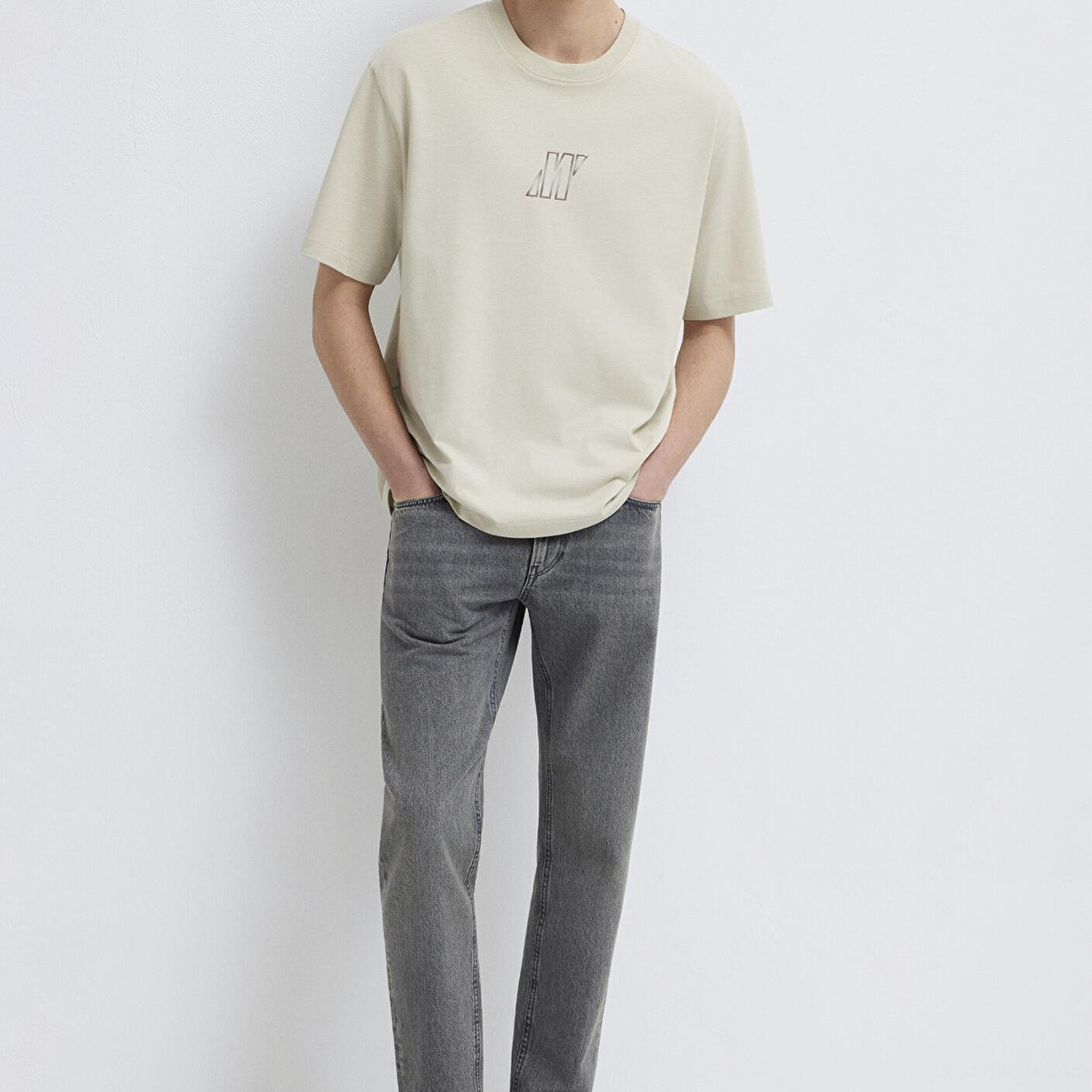 Mavi Mavi Pro Bej Tişört Relaxed Fit / Rahat Kesim 0613441-70144