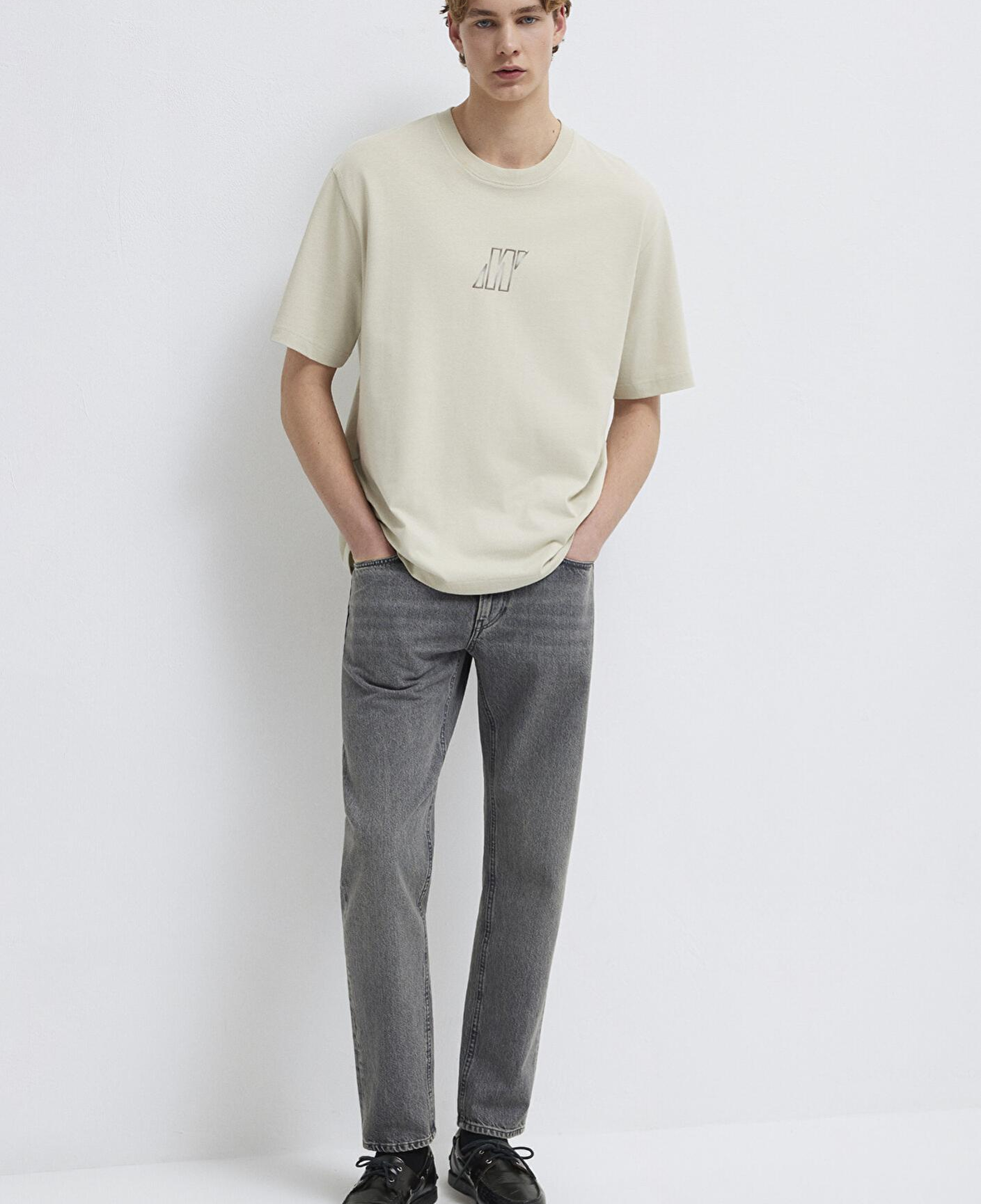 Mavi Mavi Pro Bej Tişört Relaxed Fit / Rahat Kesim 0613441-70144