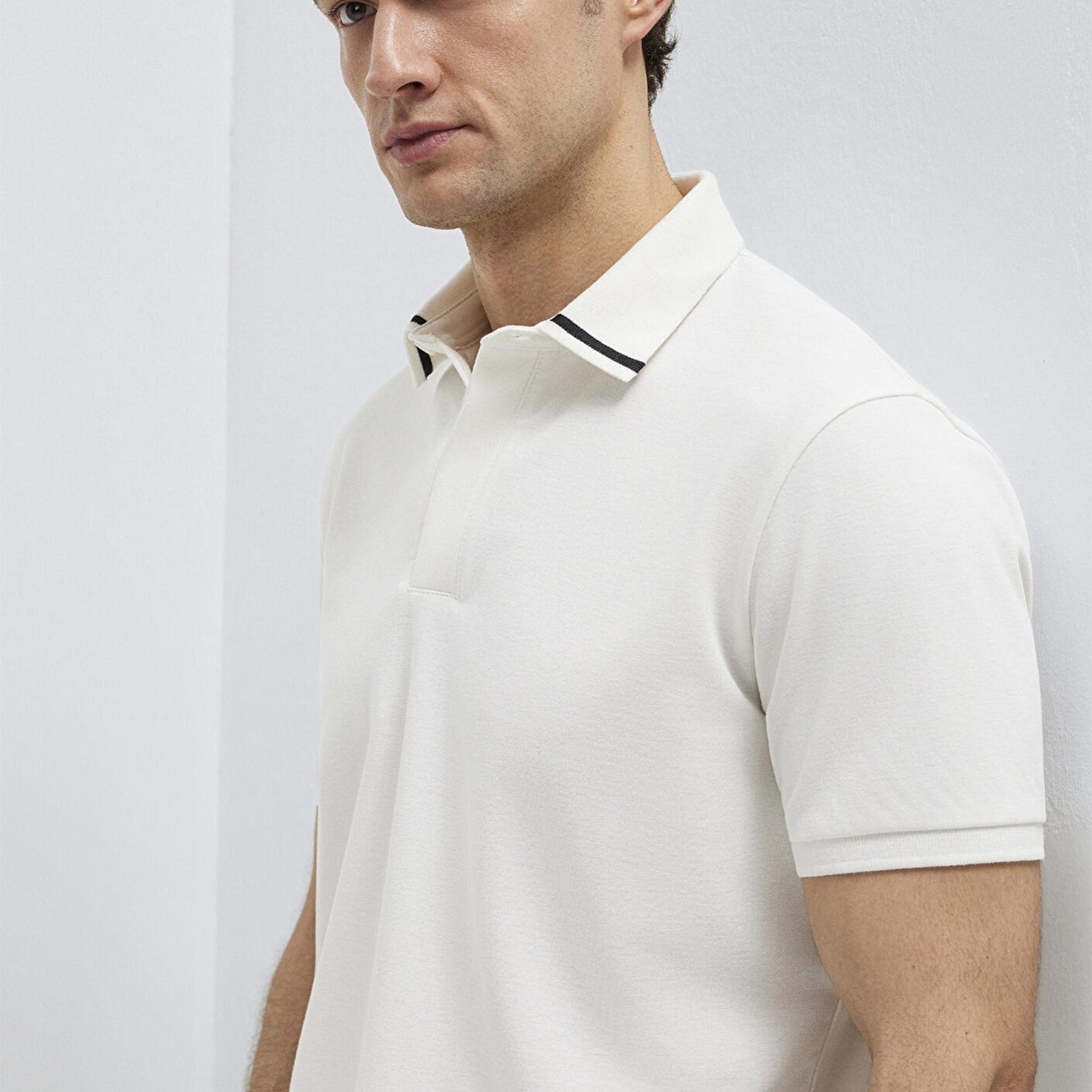 Mavi Soft-Premium Ekru Polo Tişört Regular Fit / Normal Kesim 0613358-70057