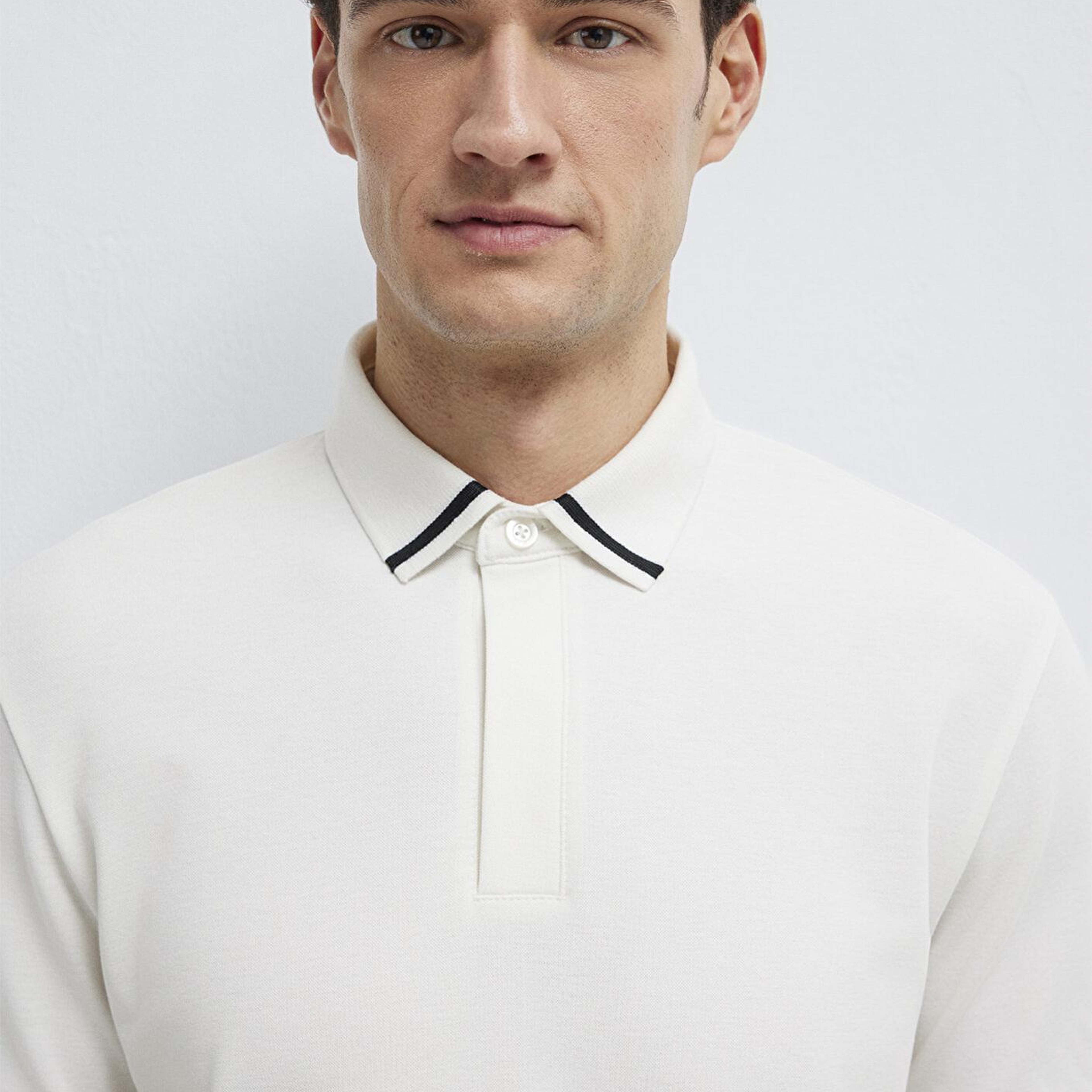 Mavi Soft-Premium Ekru Polo Tişört Regular Fit / Normal Kesim 0613358-70057