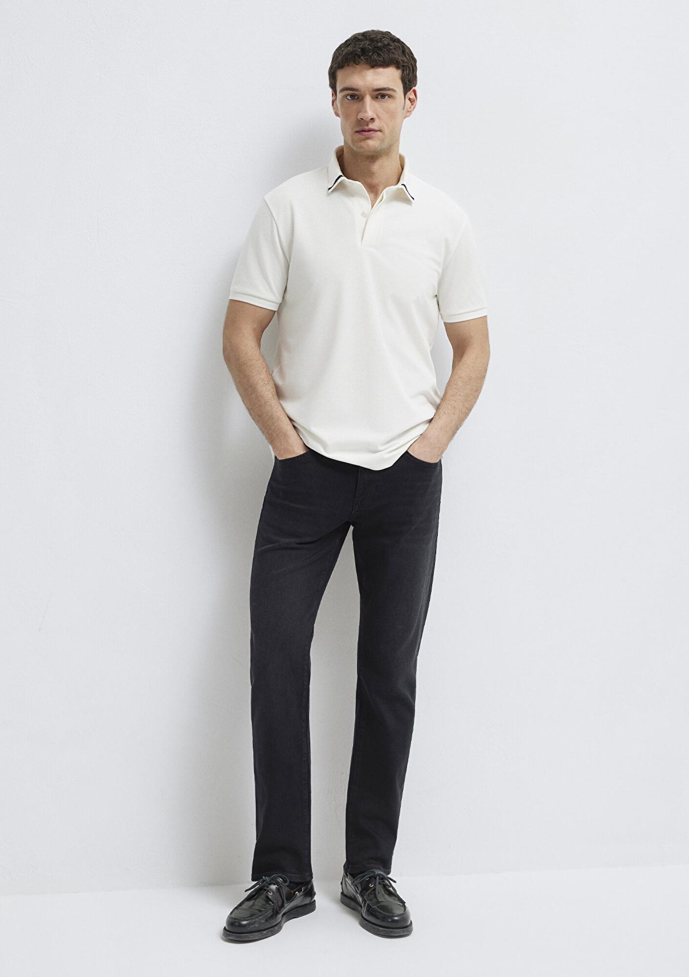 Mavi Soft-Premium Ekru Polo Tişört Regular Fit / Normal Kesim 0613358-70057