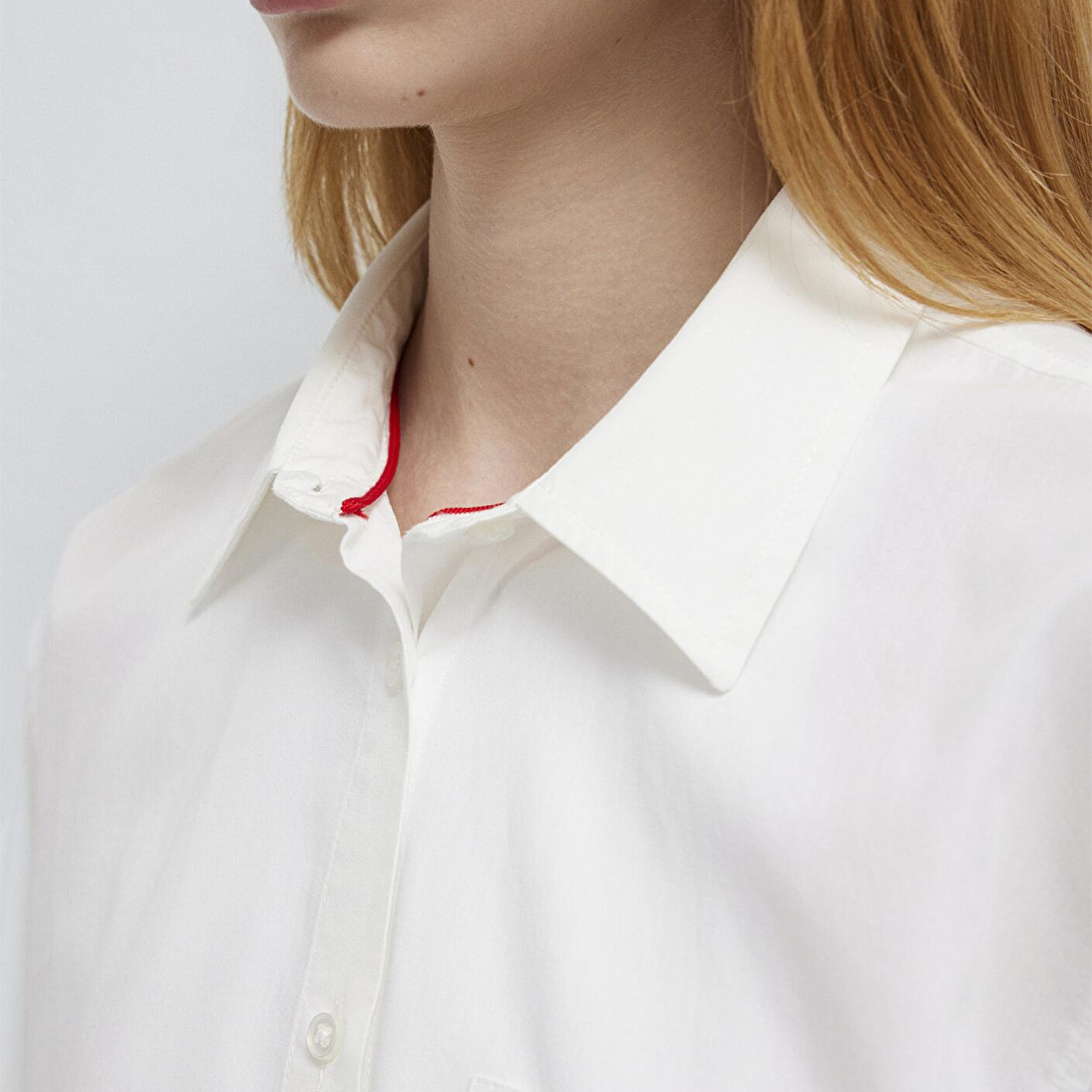 Mavi Ekru Kısa Gömlek Oversize / Geniş Kesim 1211453-70057