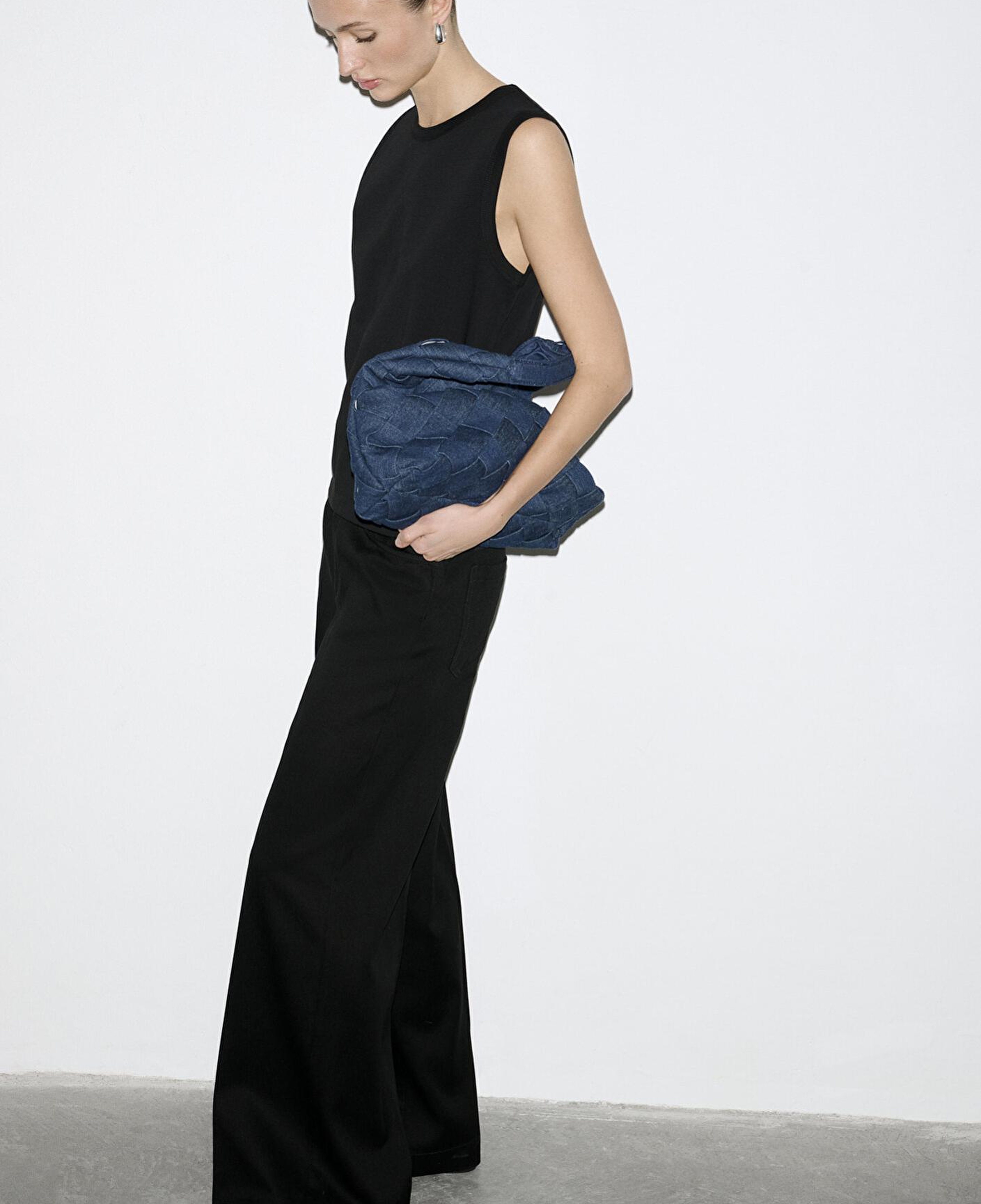 Mavi Siyah (TENCEL™) Liyosel Karışımlı Pantolon 1011217-900