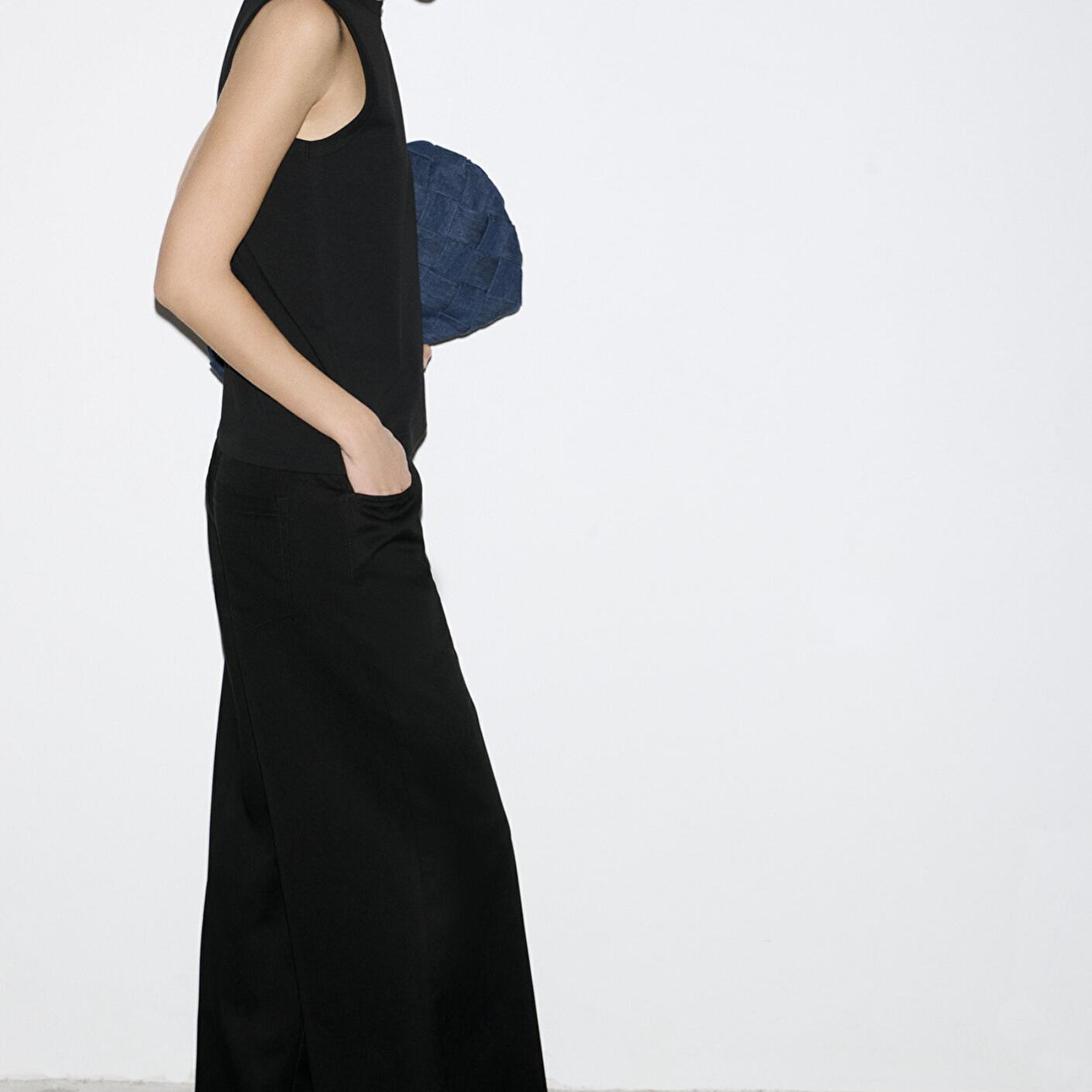 Mavi Siyah (TENCEL™) Liyosel Karışımlı Pantolon 1011217-900