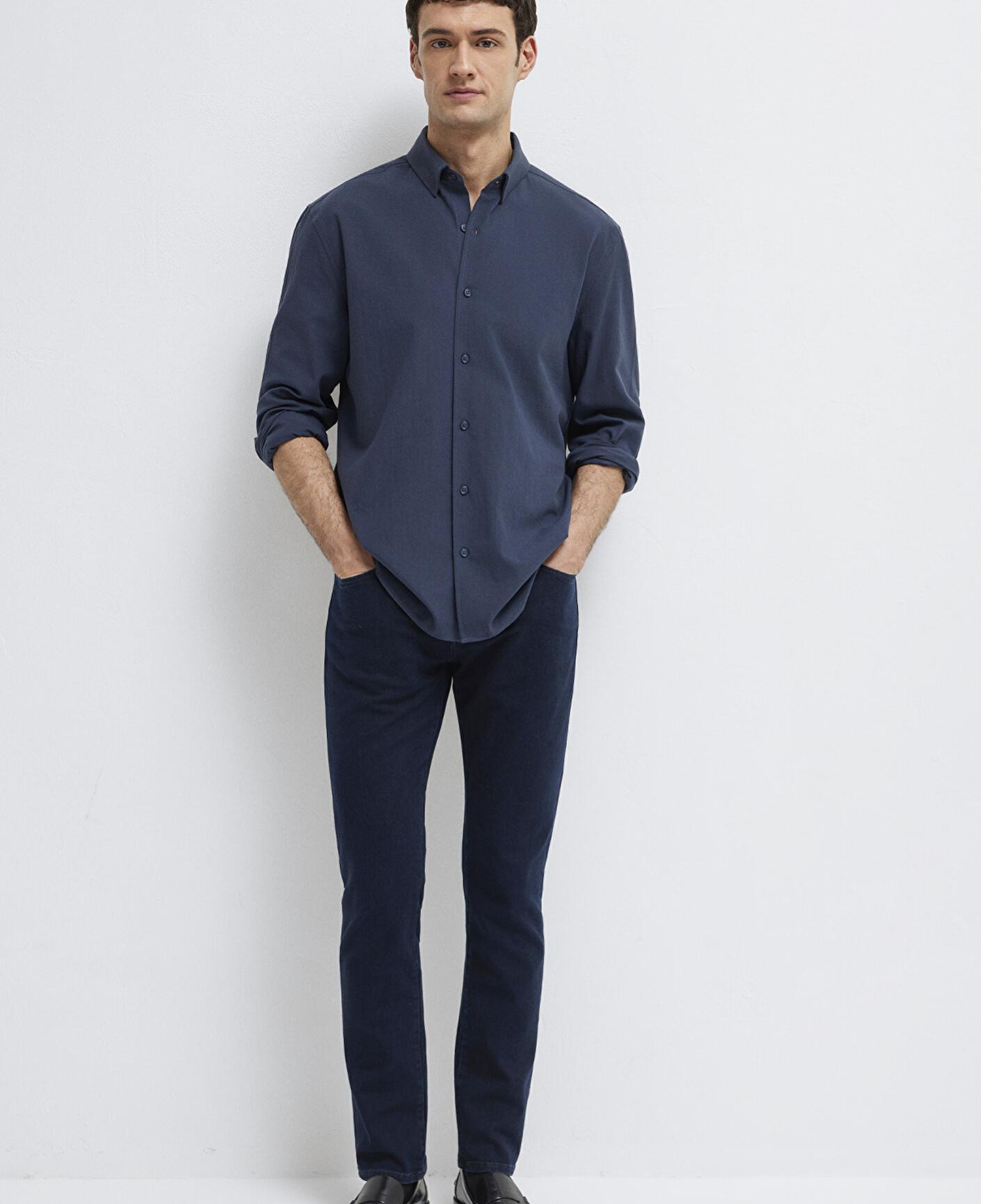 Mavi Lacivert Gömlek Regular Fit / Normal Kesim 0211554-87822