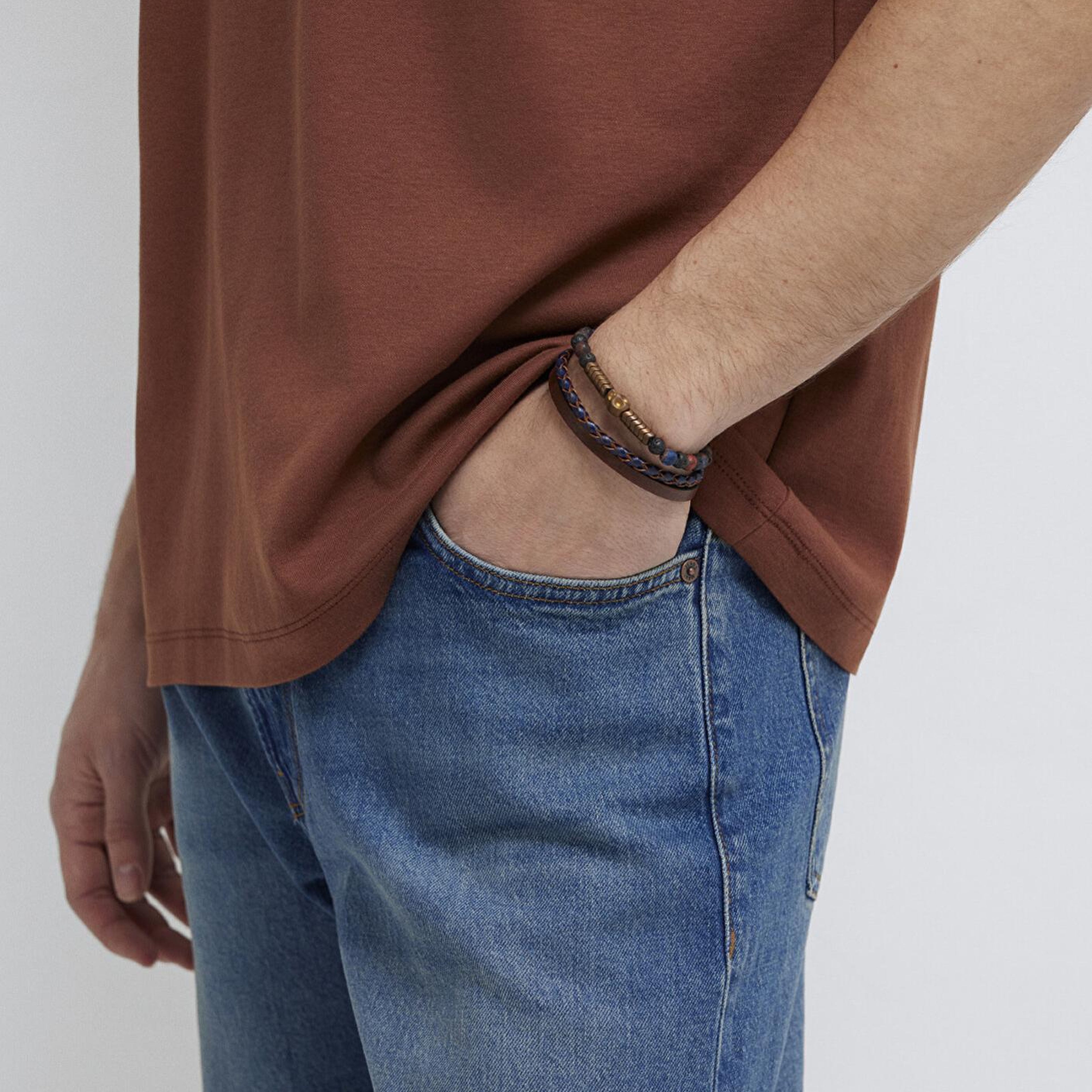 Mavi 2li Kahverengi Bileklik 0912292-24367