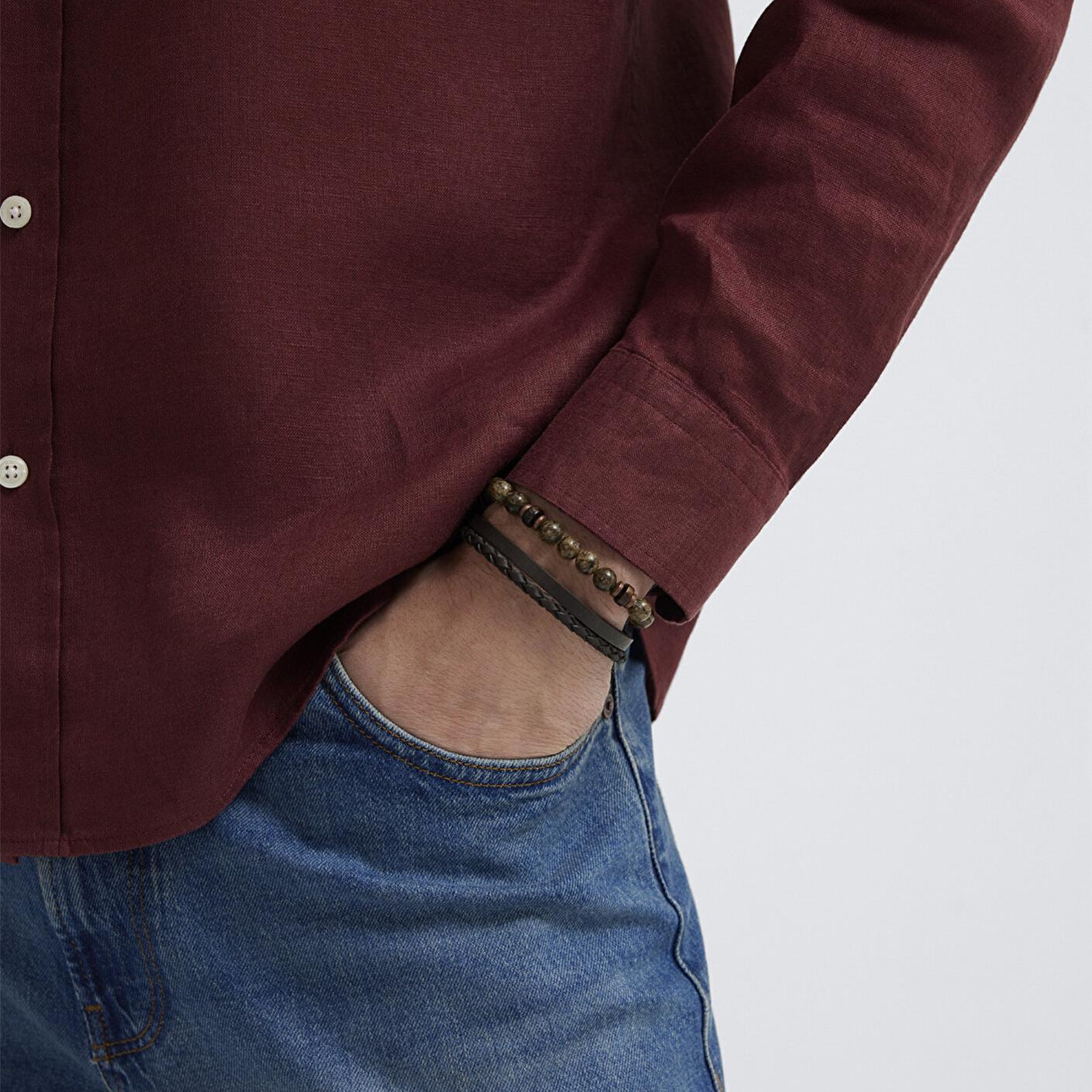 Mavi 2li Kahverengi Bileklik 0912294-25818