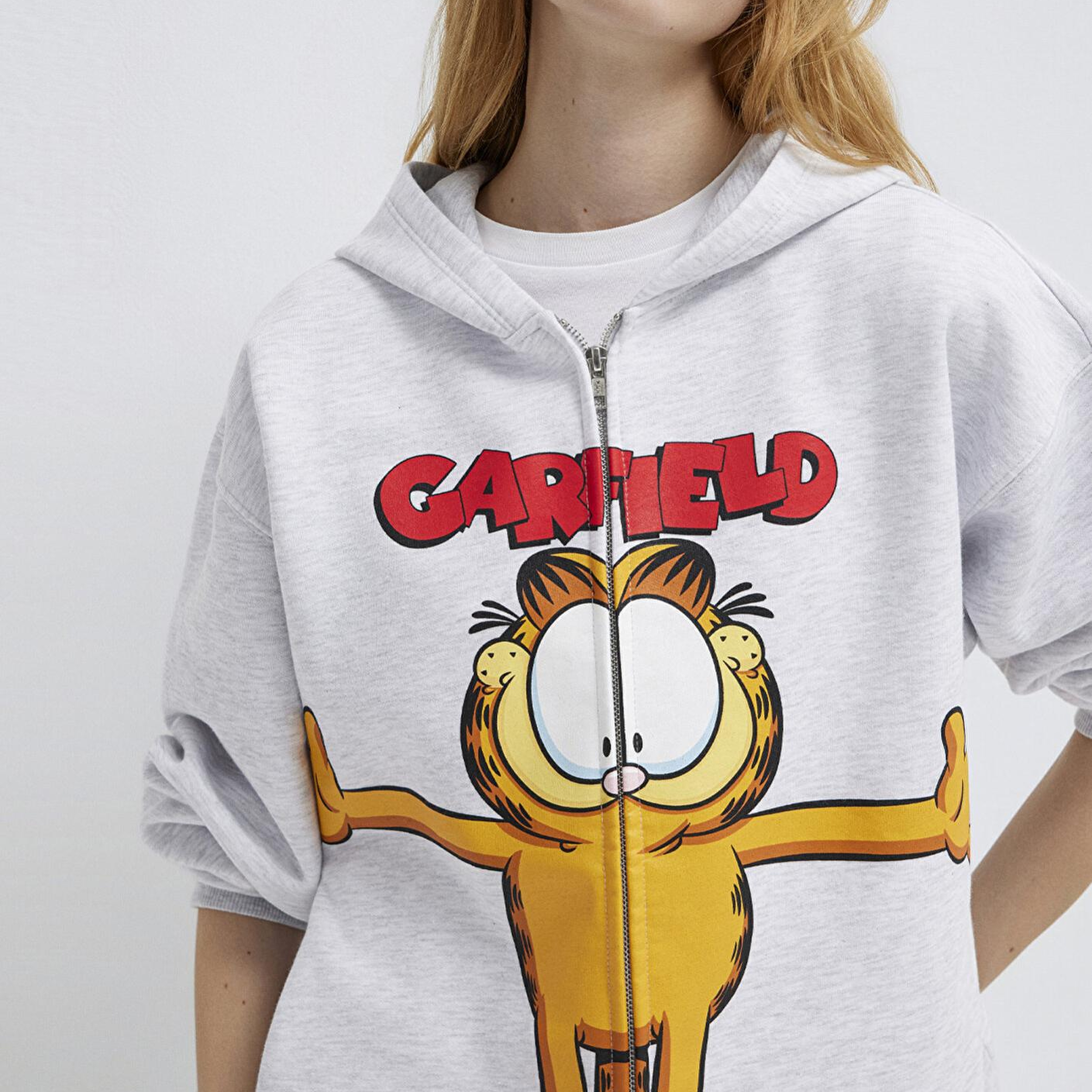 Mavi Garfield Baskılı Gri Sweatshirt 1S10527-88467