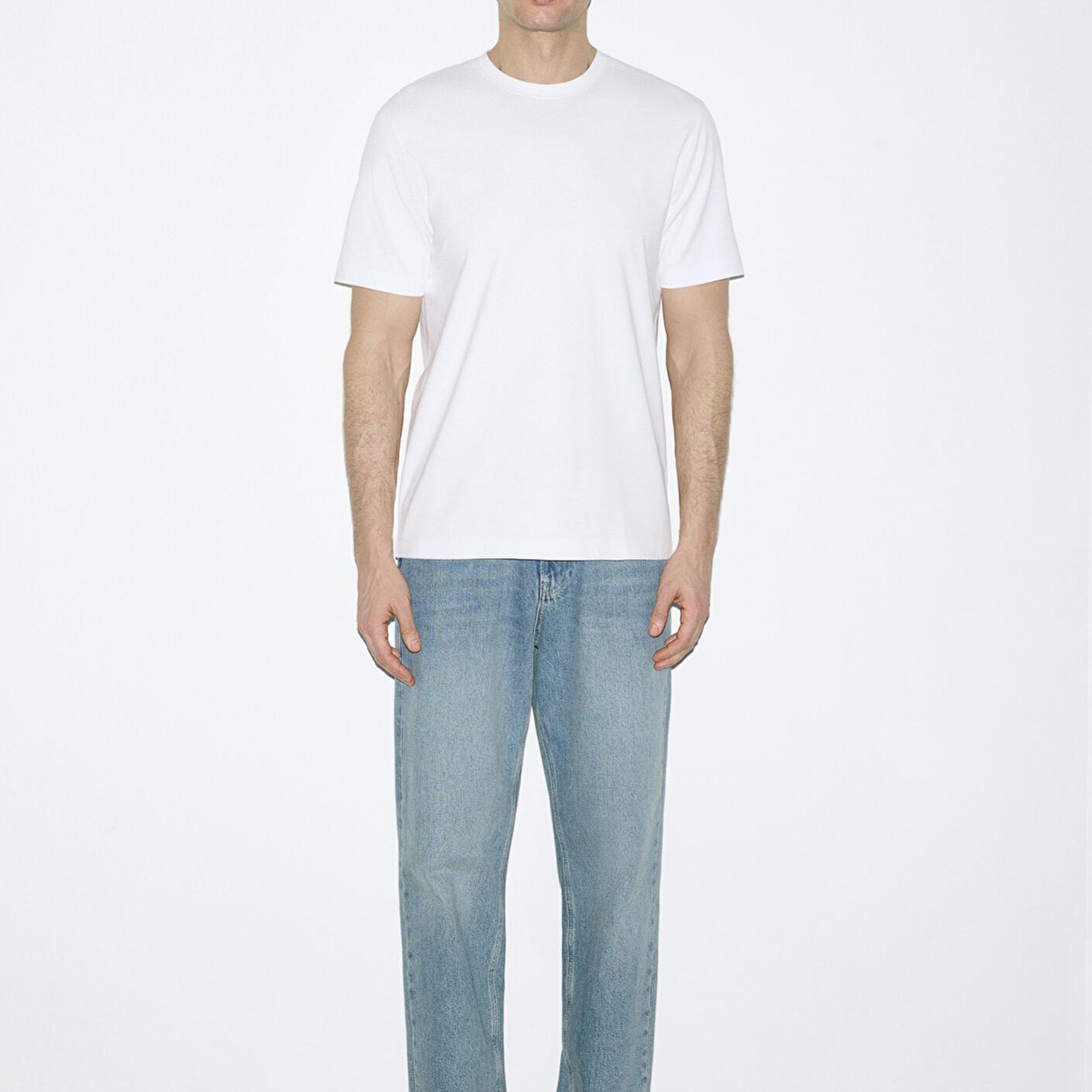 Mavi Hafif ve Esnek Beyaz Travel Tişört Regular Fit / Normal Kesim 0613224-620