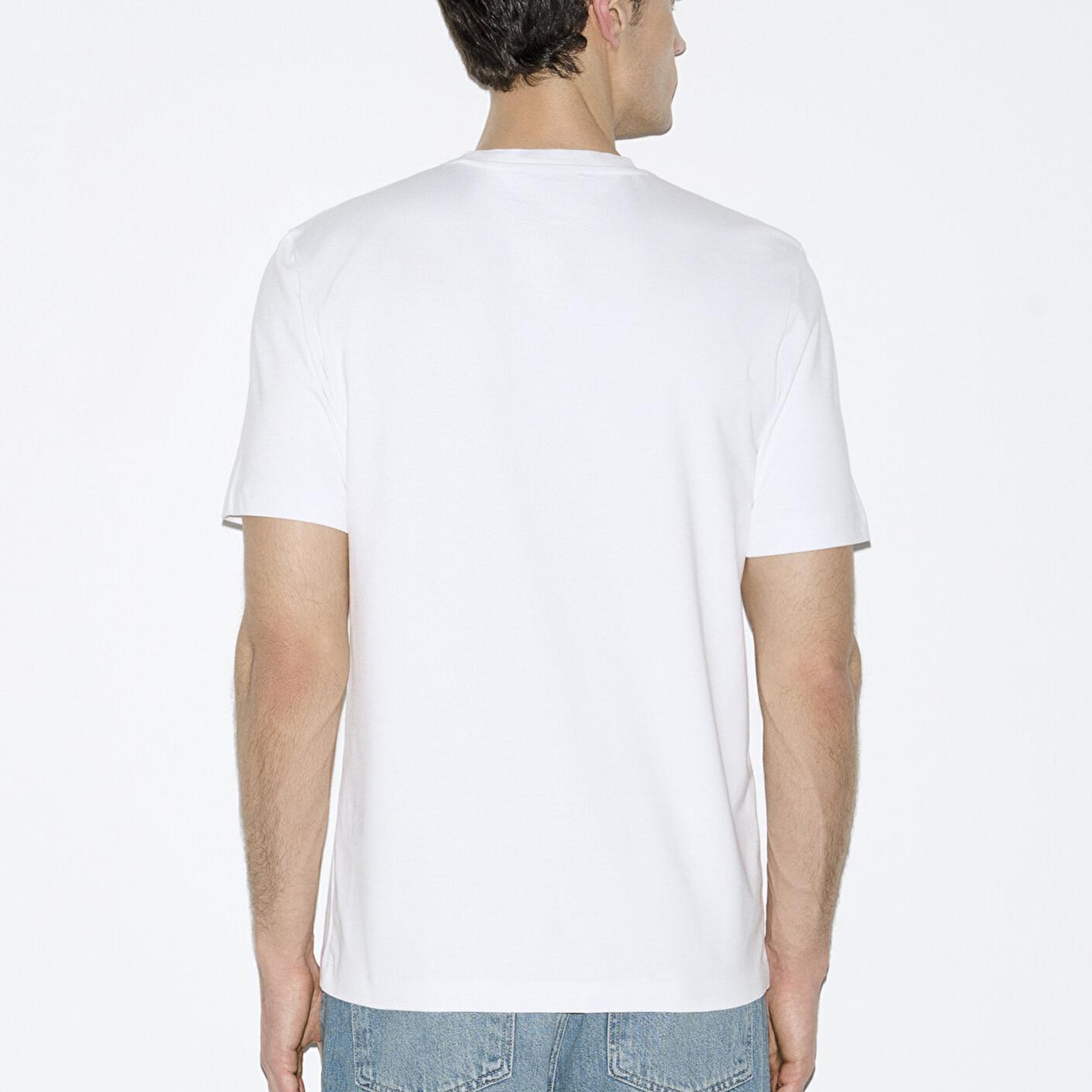 Mavi Hafif ve Esnek Beyaz Travel Tişört Regular Fit / Normal Kesim 0613224-620