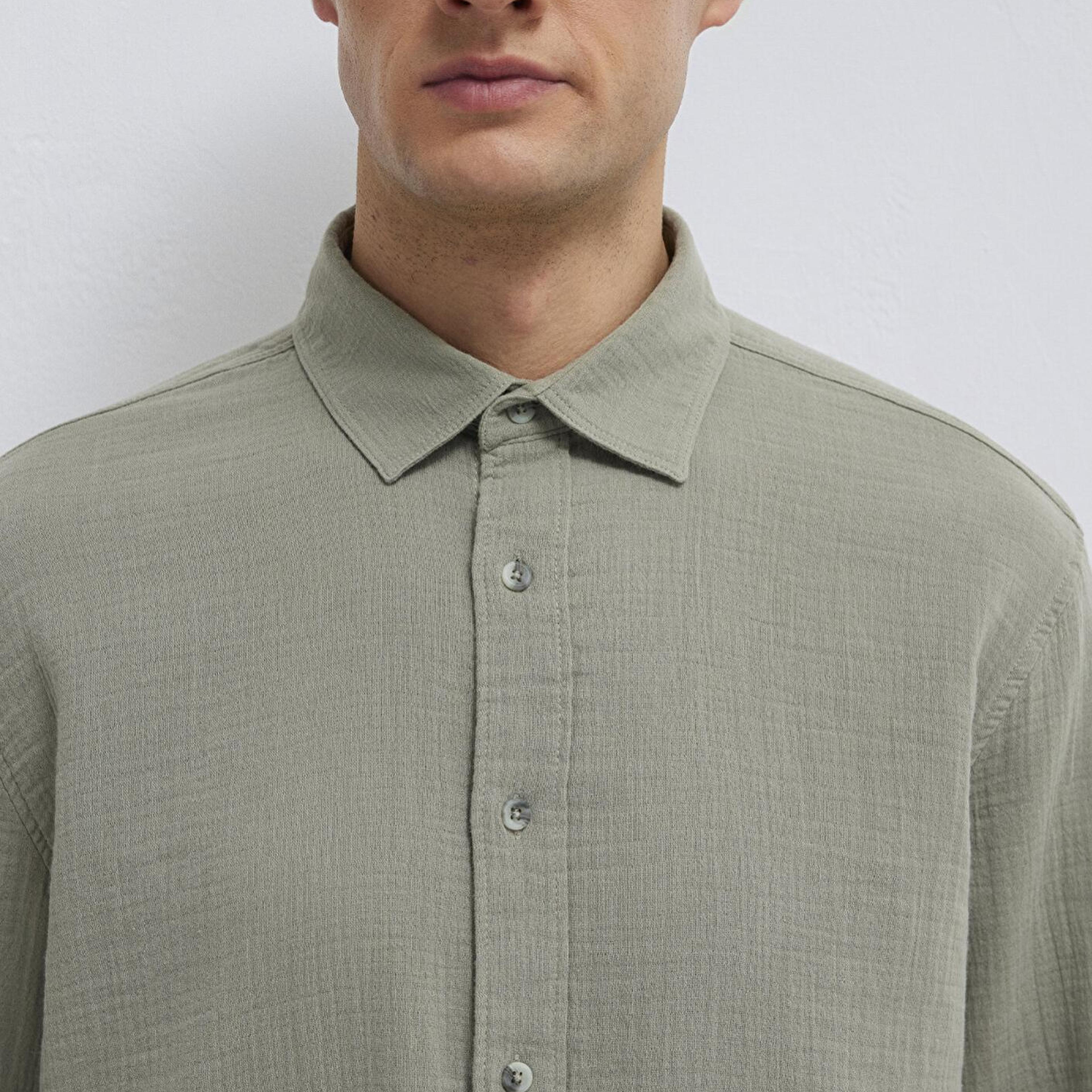 Mavi Yeşil Gömlek Regular Fit / Normal Kesim 0211518-71484