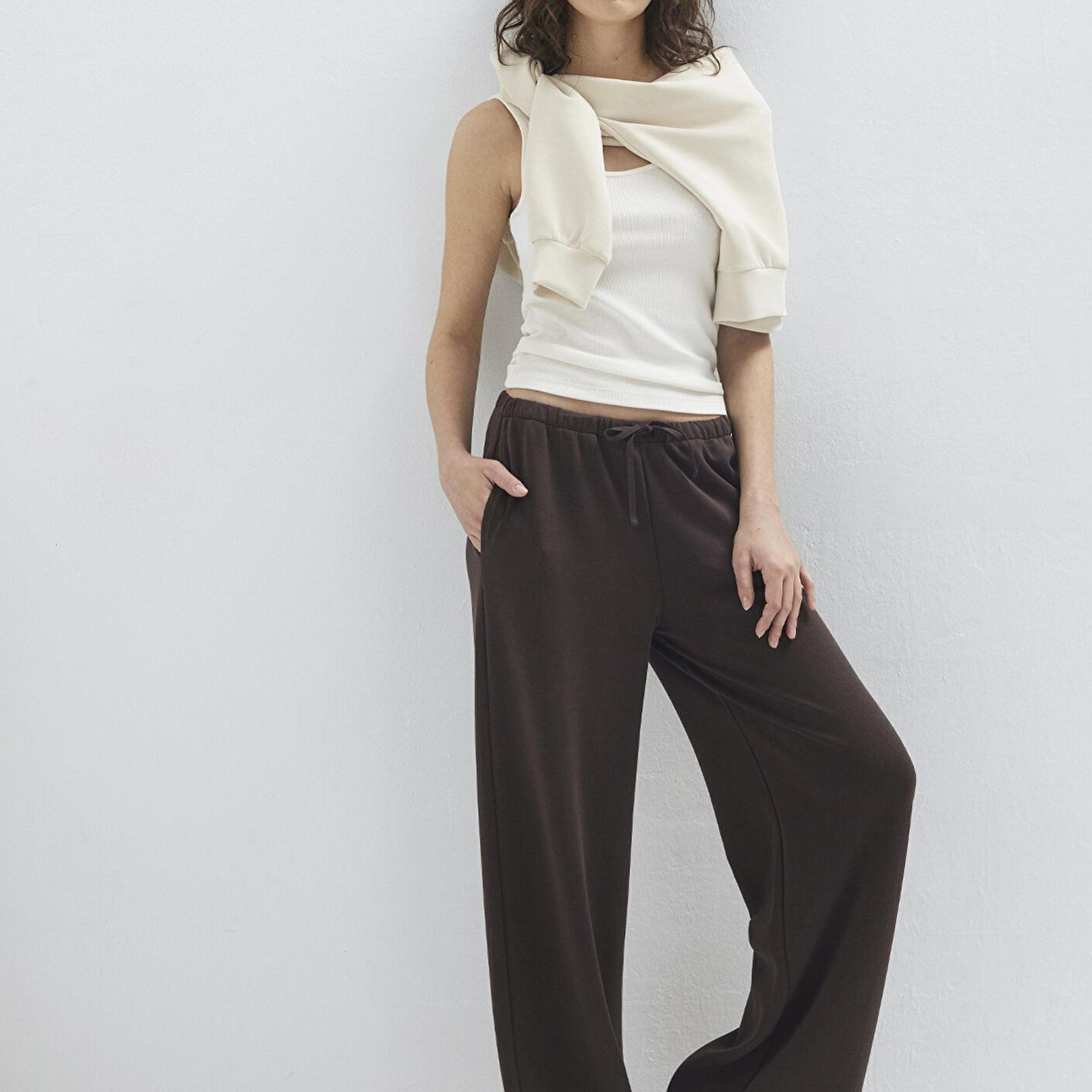 Mavi Geniş PaçaKahverengi Eşofman Altı 1011177-70240