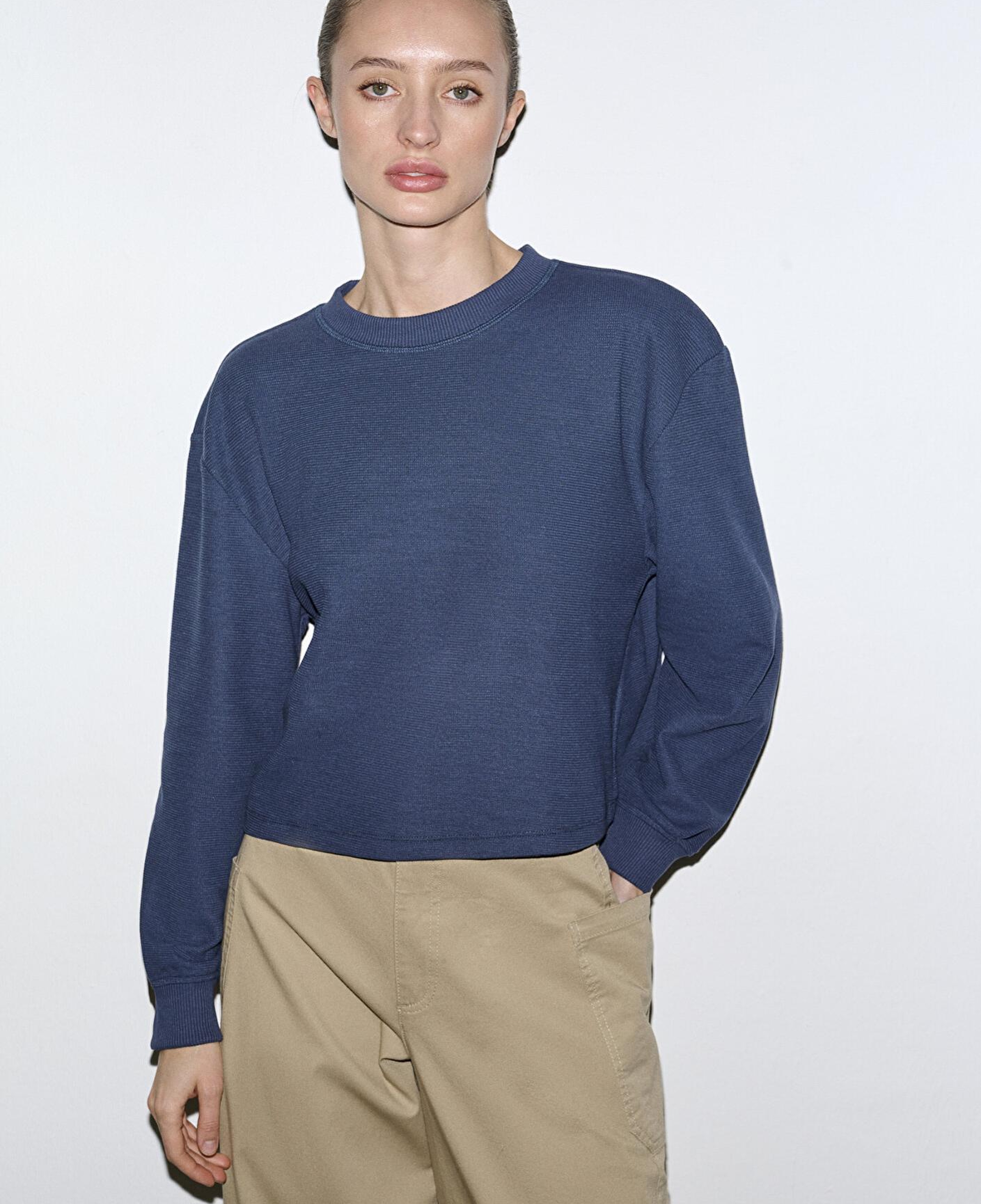 Mavi Bisiklet Yaka Lacivert Sweatshirt 1S10508-70487