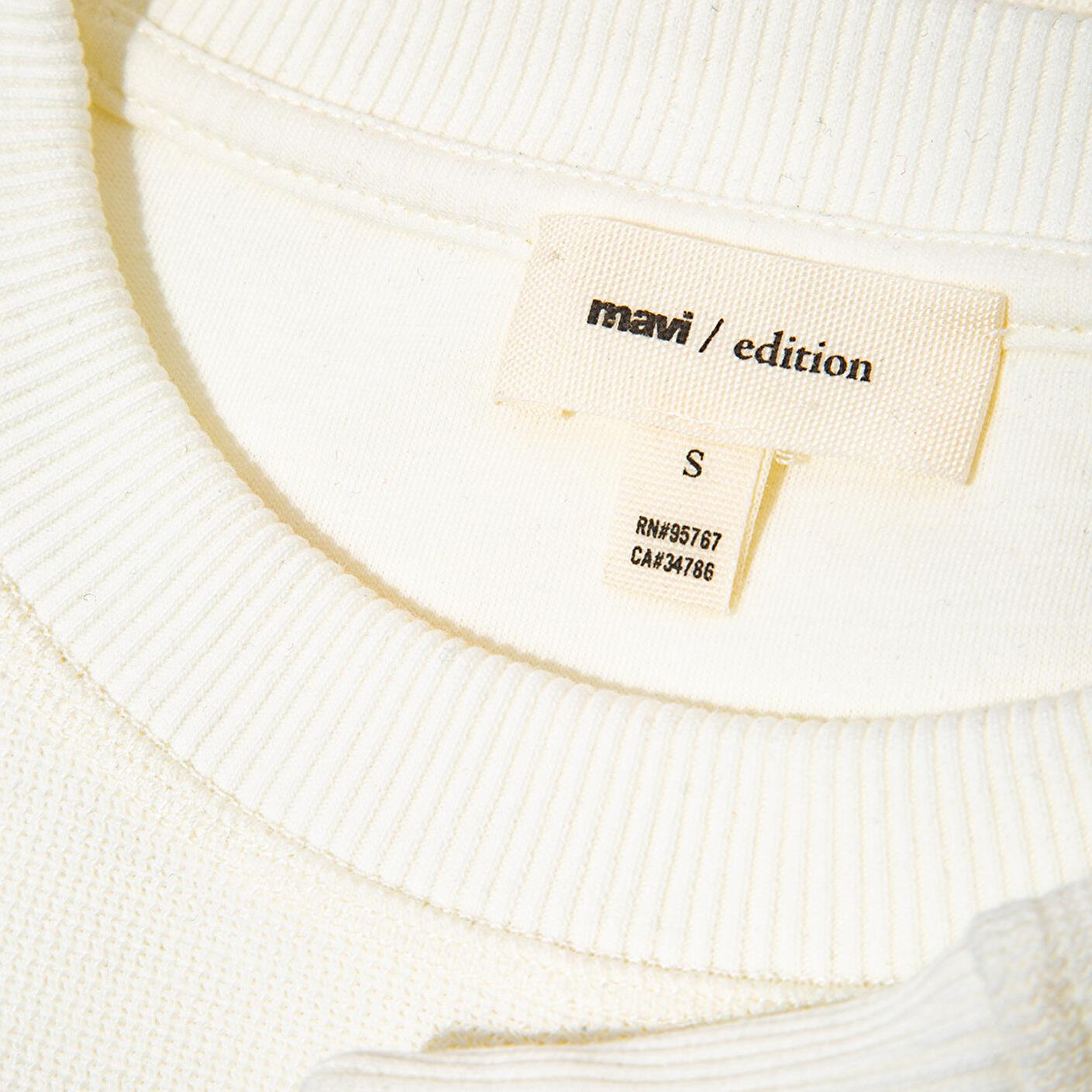 Mavi Bisiklet Yaka Ekru Sweatshirt 1S10508-70051