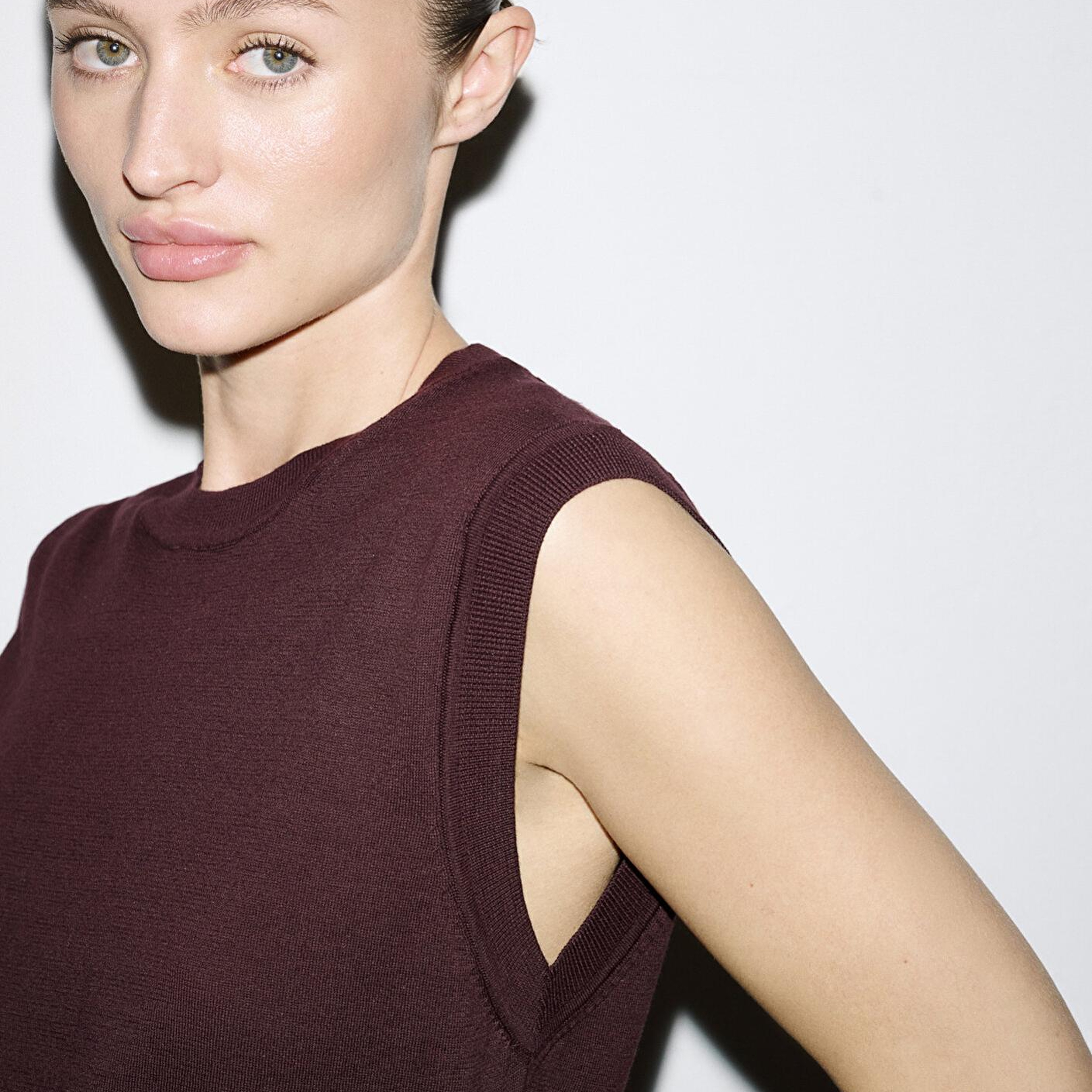 Mavi Bisiklet Yaka Bordo Triko Süveter Slim Fit / Dar Kesim 1710866-70223