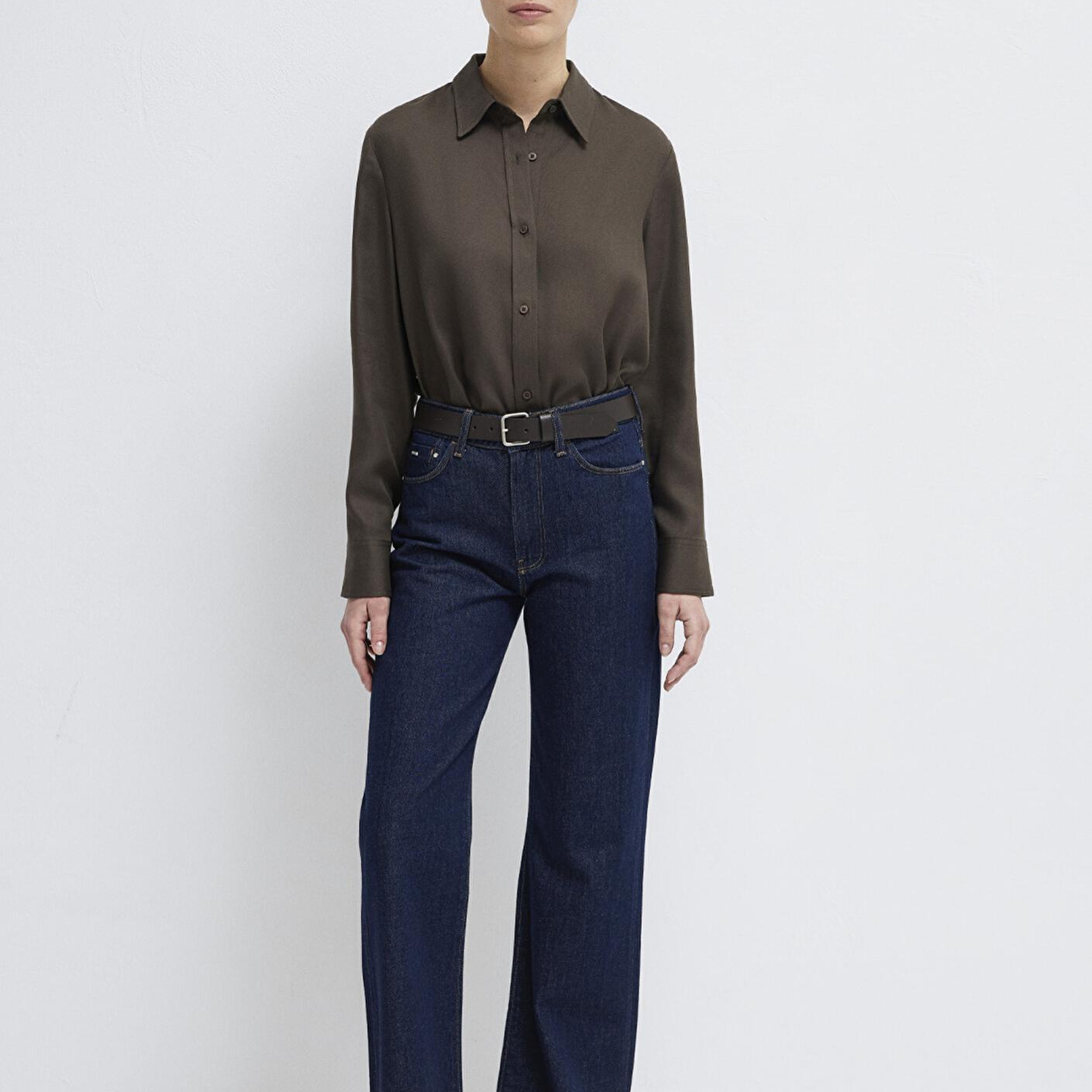 Mavi Haki (TENCEL™) Liyosel Gömlek Regular Fit / Normal Kesim 1211506-71603