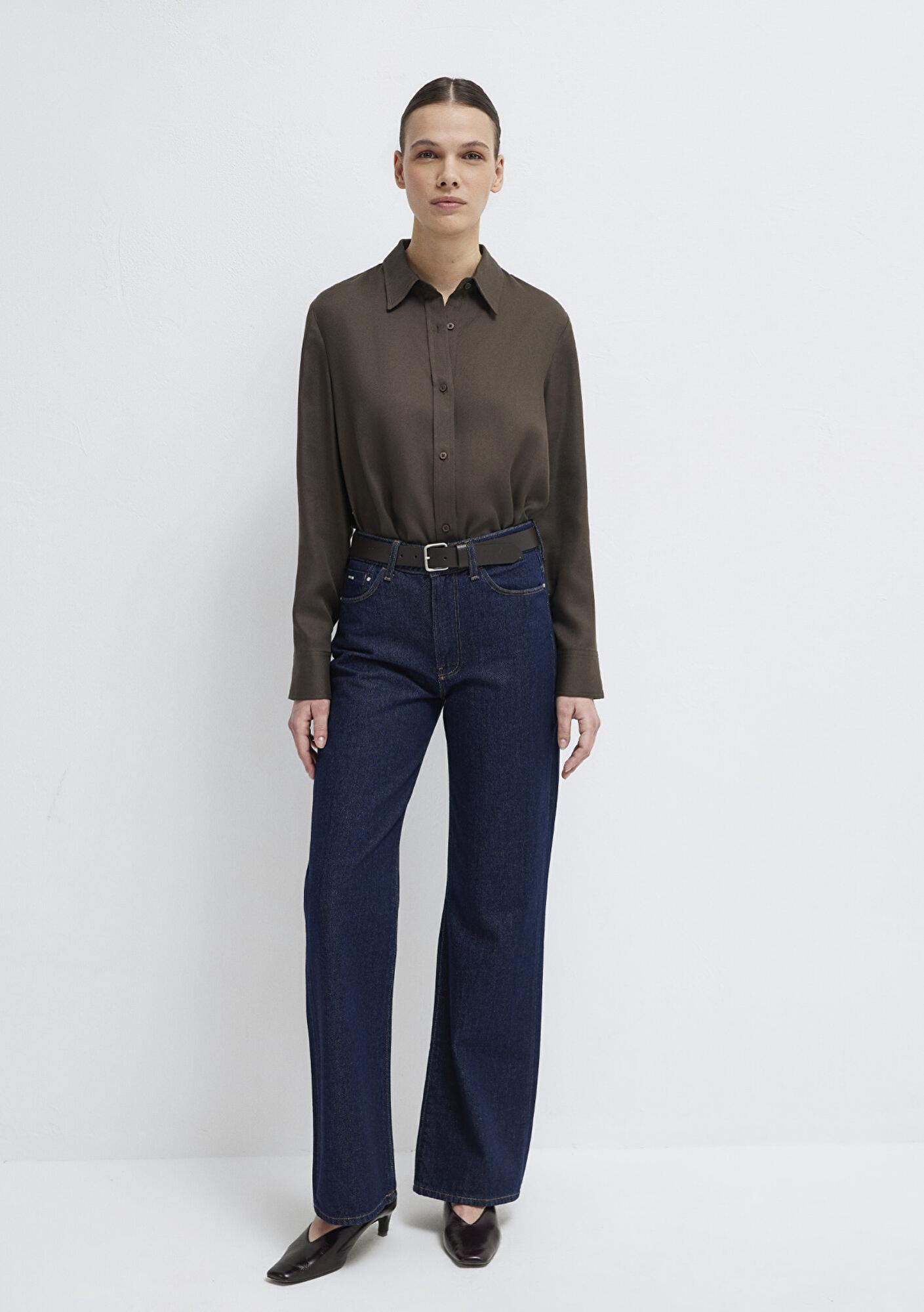 Mavi Haki (TENCEL™) Liyosel Gömlek Regular Fit / Normal Kesim 1211506-71603