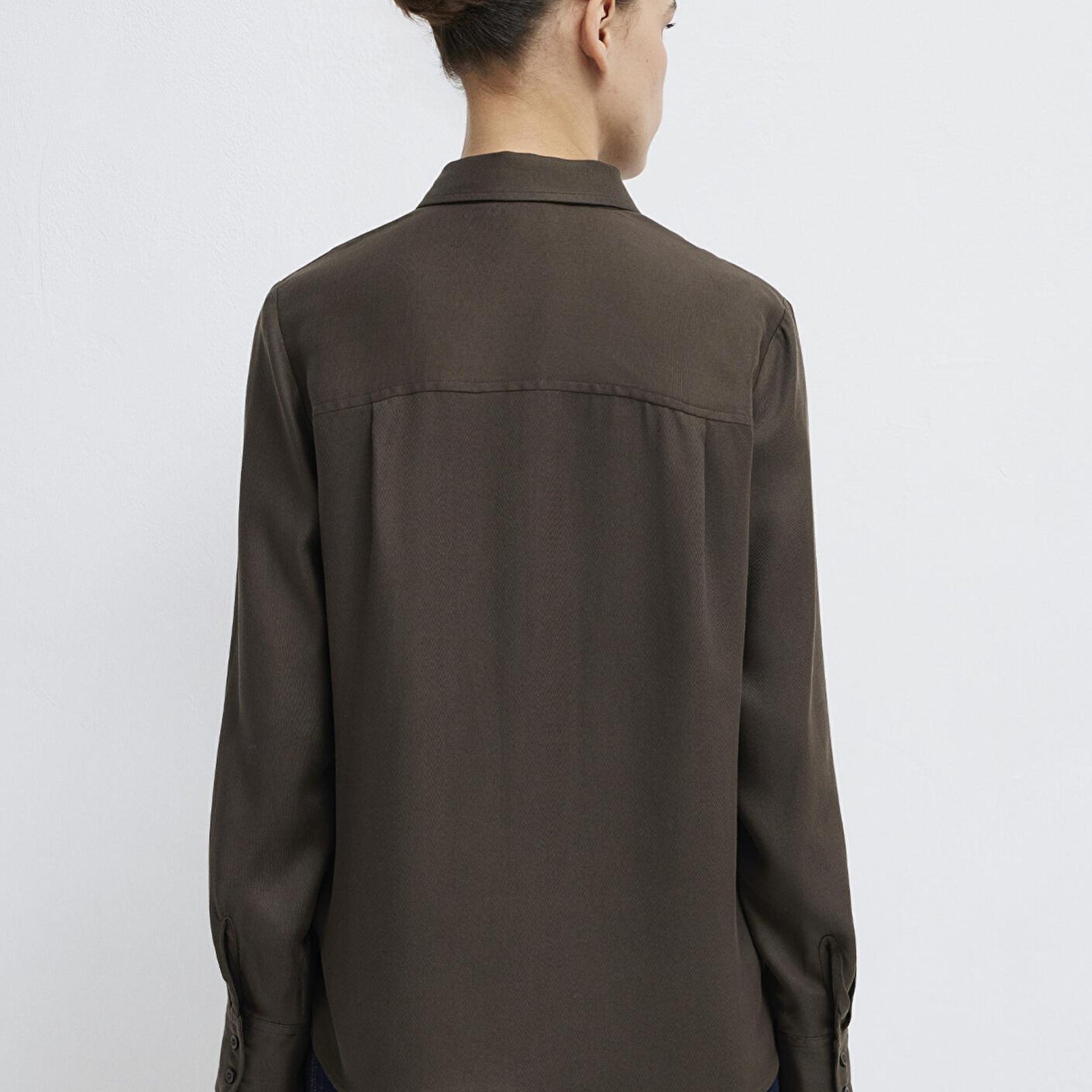 Mavi Haki (TENCEL™) Liyosel Gömlek Regular Fit / Normal Kesim 1211506-71603