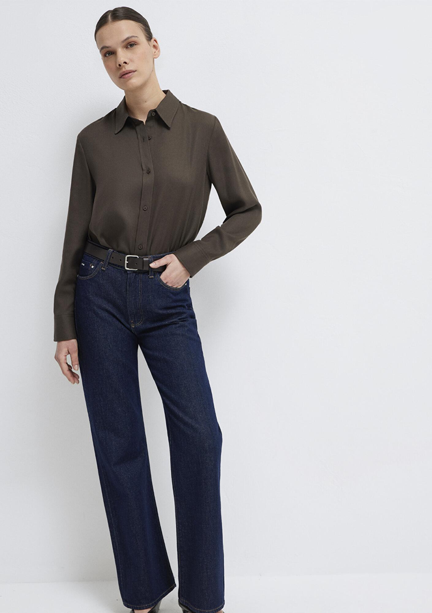 Mavi Haki (TENCEL™) Liyosel Gömlek Regular Fit / Normal Kesim 1211506-71603