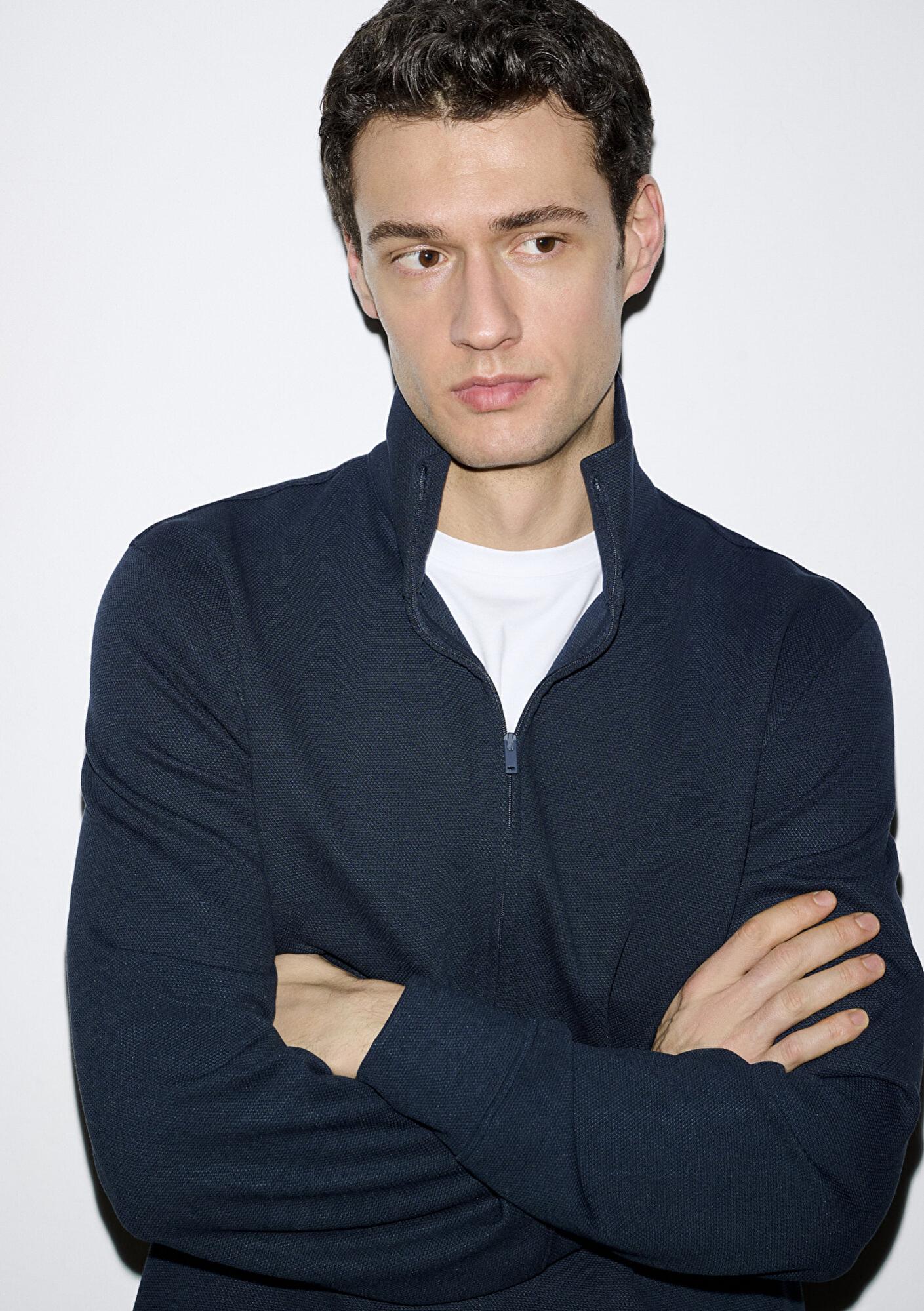 Mavi Esnek Lacivert Travel Sweatshirt 0S10560-70497