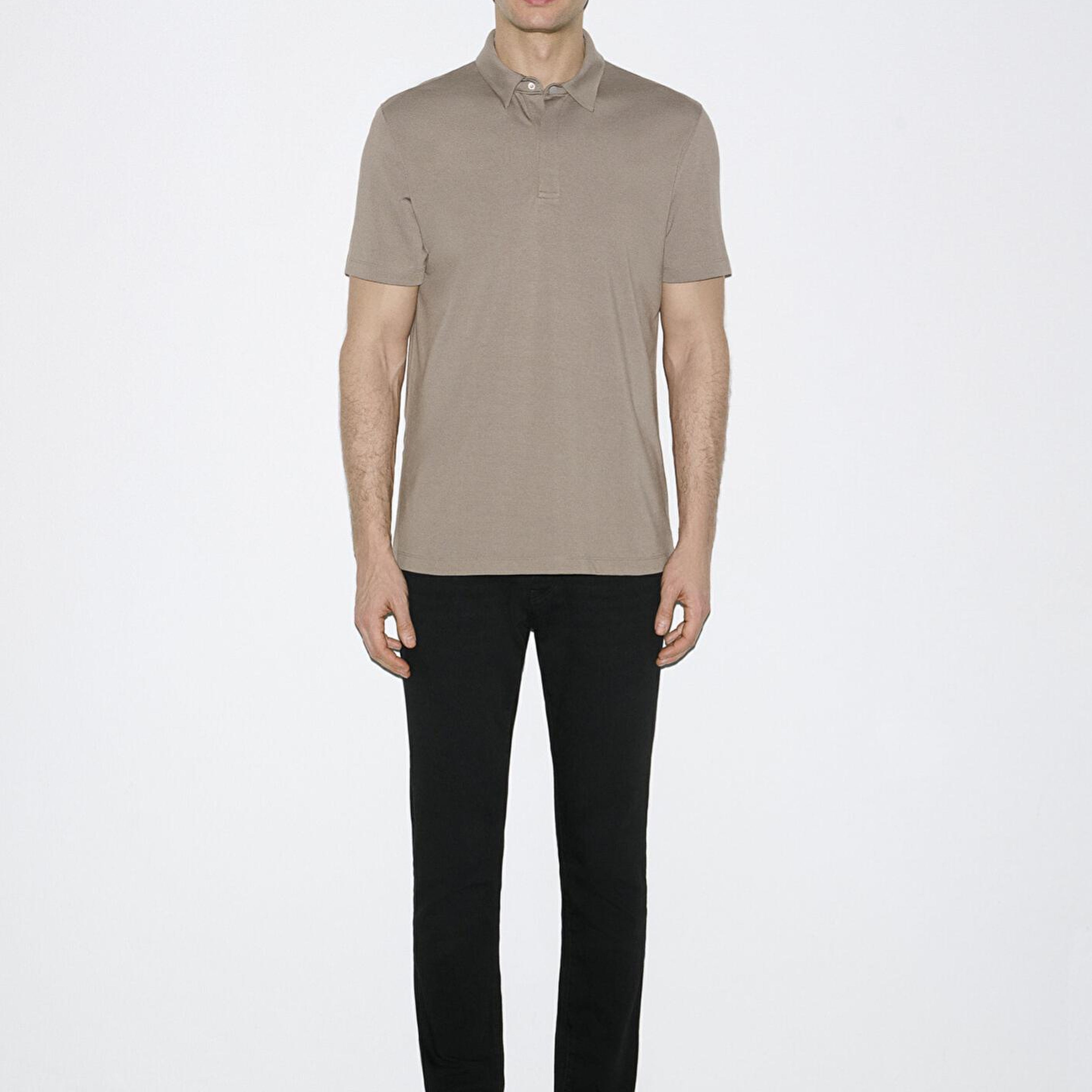 Mavi Hafif ve Esnek Kahverengi Travel Polo Tişört Regular Fit / Normal Kesim 0613225-70352