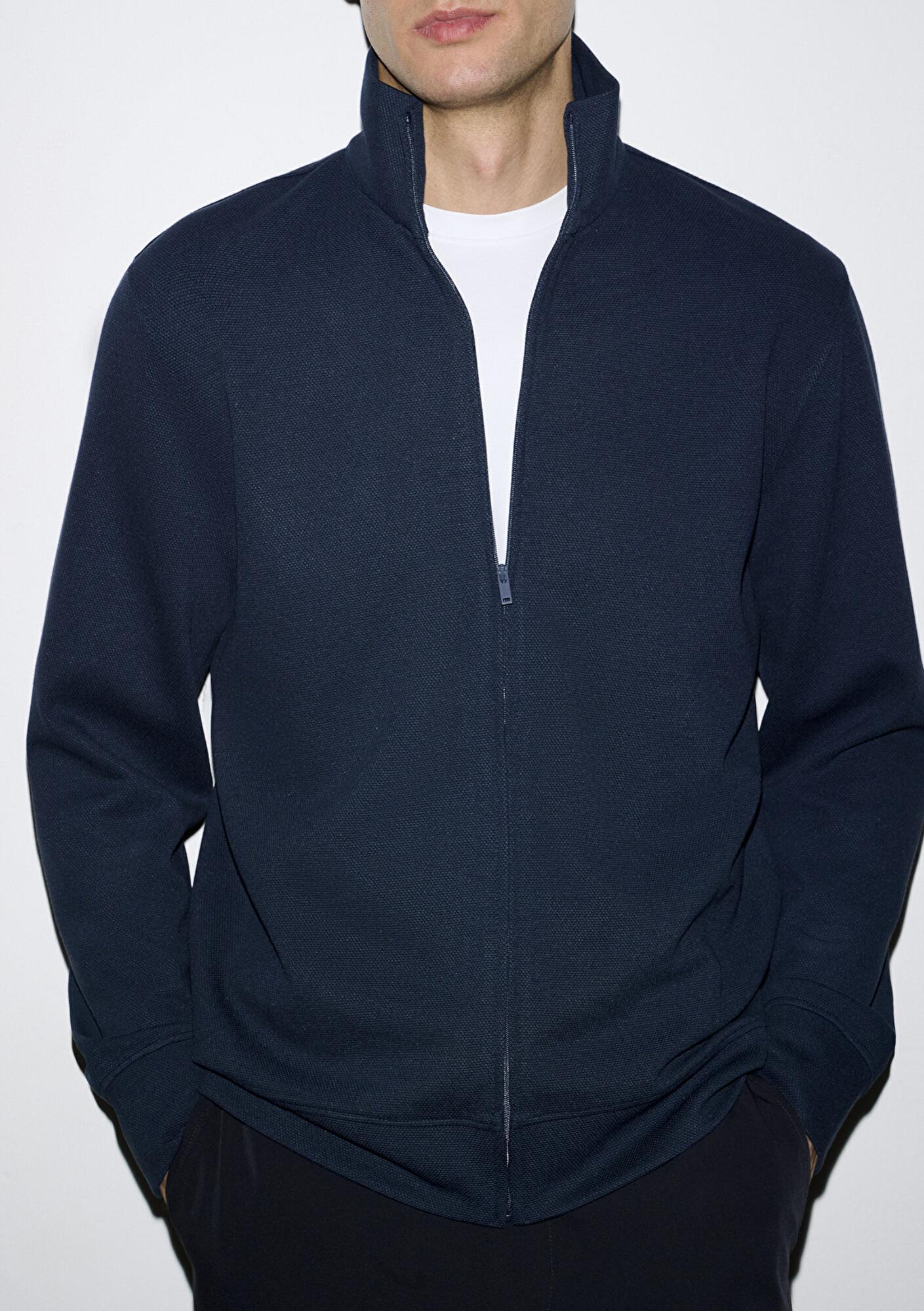 Mavi Esnek Lacivert Travel Sweatshirt 0S10560-70497