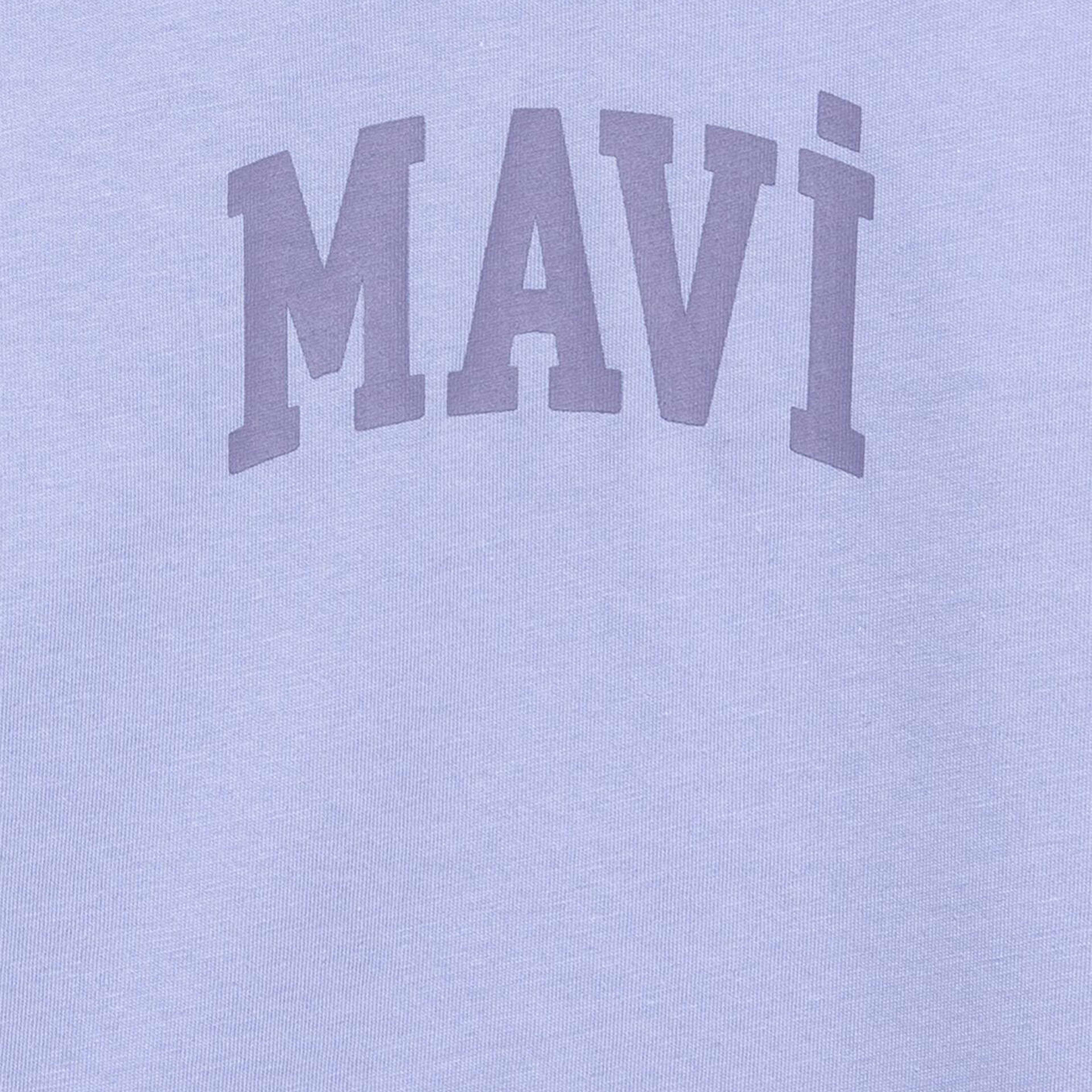 Mavi Mavi Baskılı Mor Tişört Loose Fit / Bol Rahat Kesim 7610467-70545