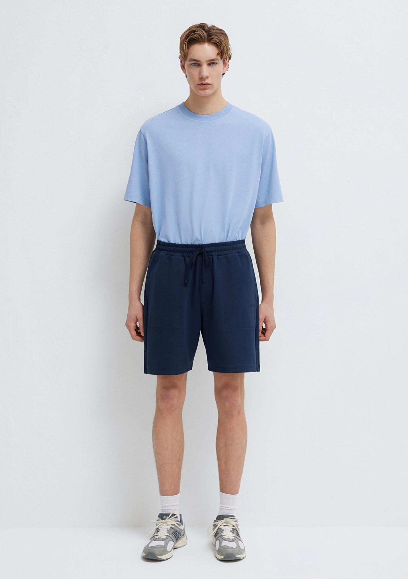 Mavi MVJNS Baskılı Lacivert Şort 0010586-82318