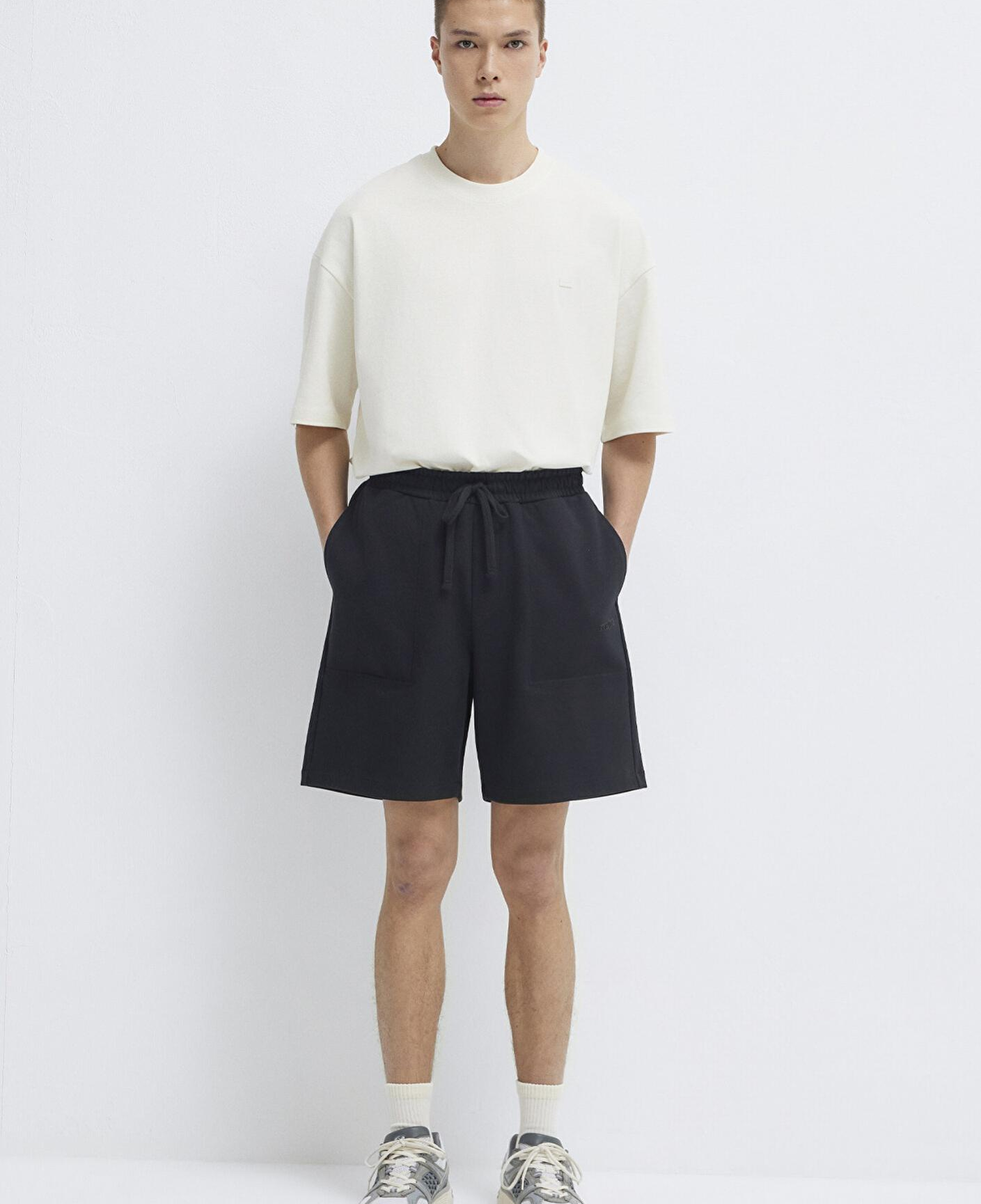 Mavi MVJNS Baskılı Siyah Şort 0010586-900