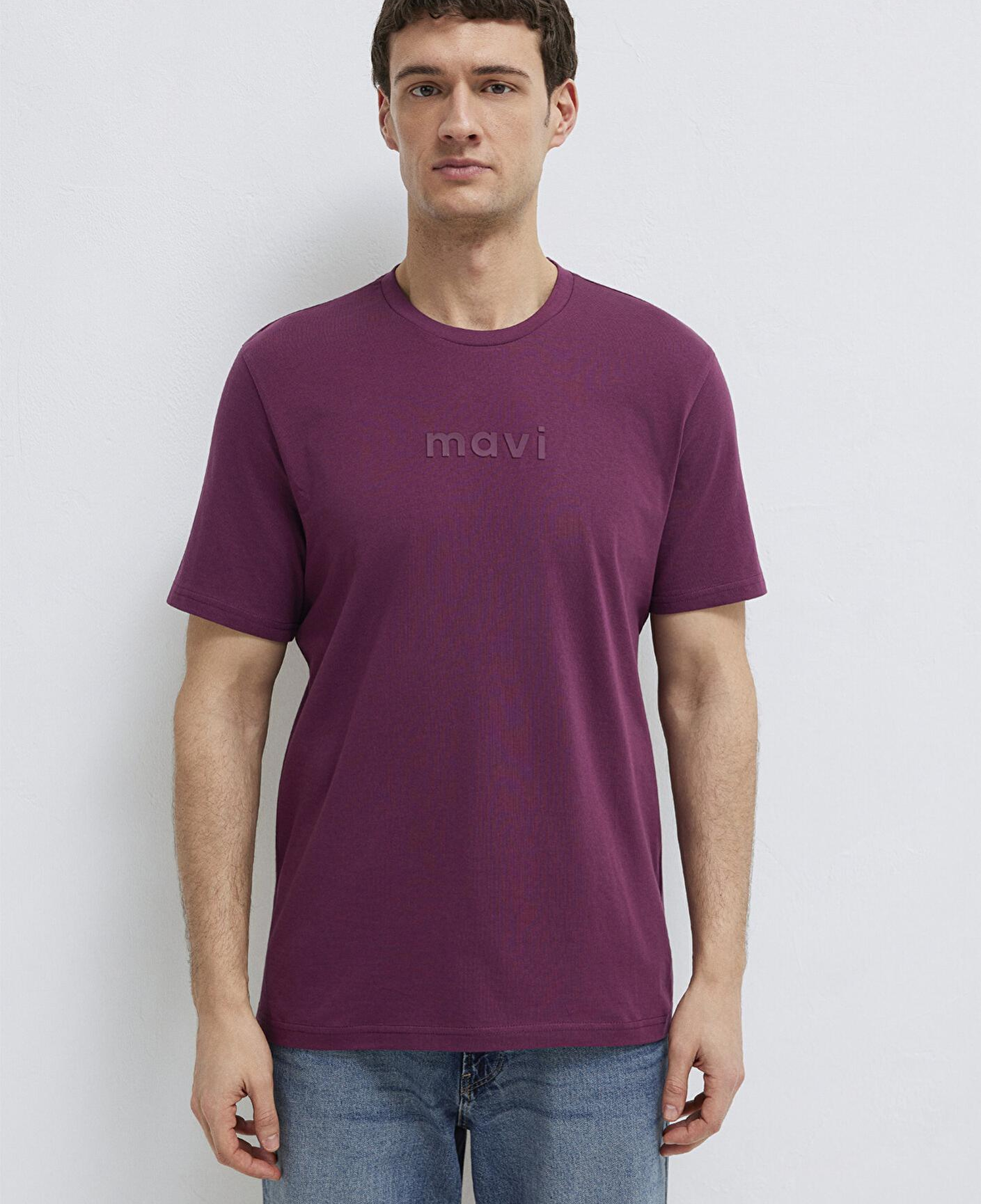 Mavi Mavi Logo Baskılı Mor Tişört Regular Fit / Normal Kesim 0612732-70670