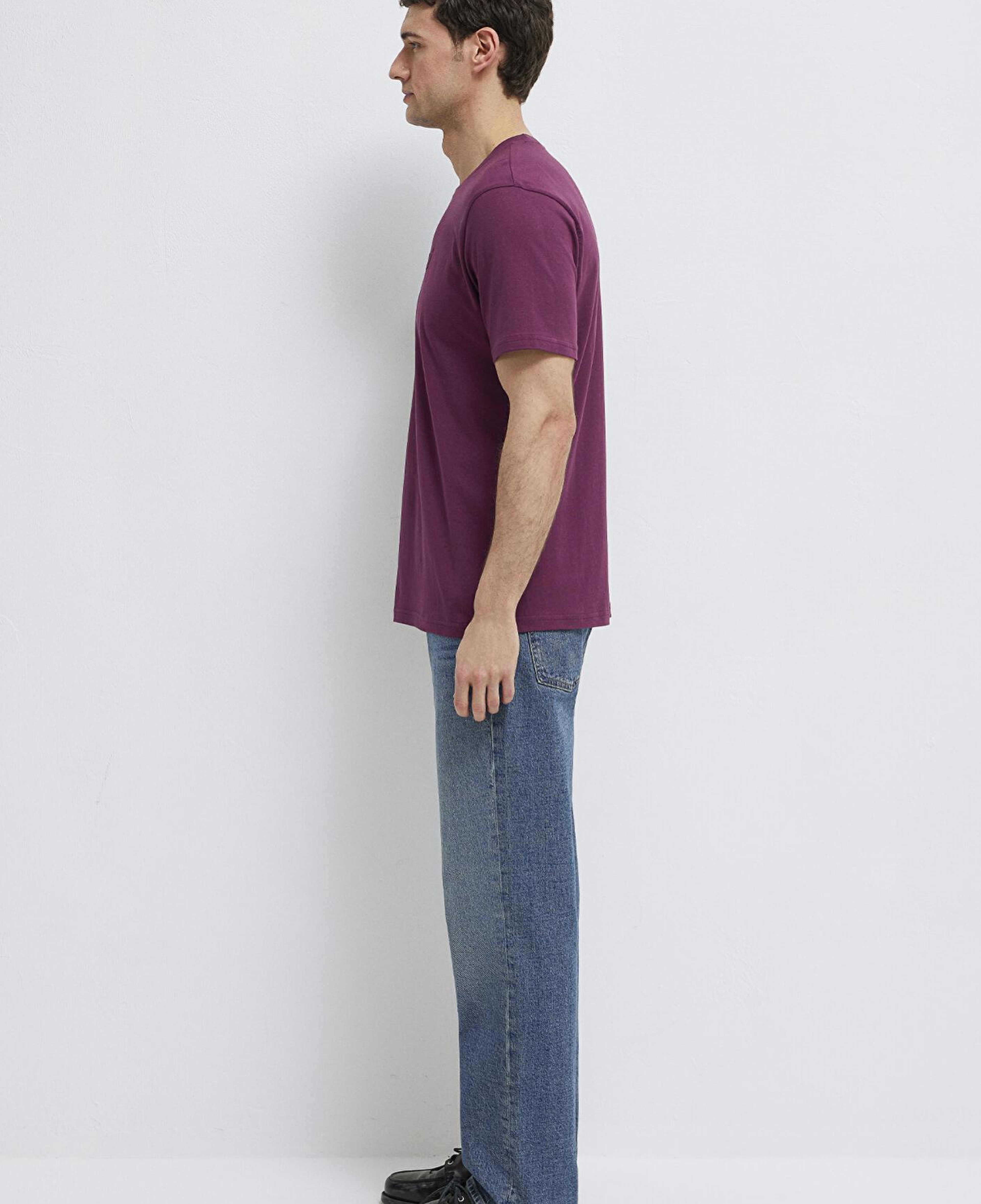 Mavi Mavi Logo Baskılı Mor Tişört Regular Fit / Normal Kesim 0612732-70670