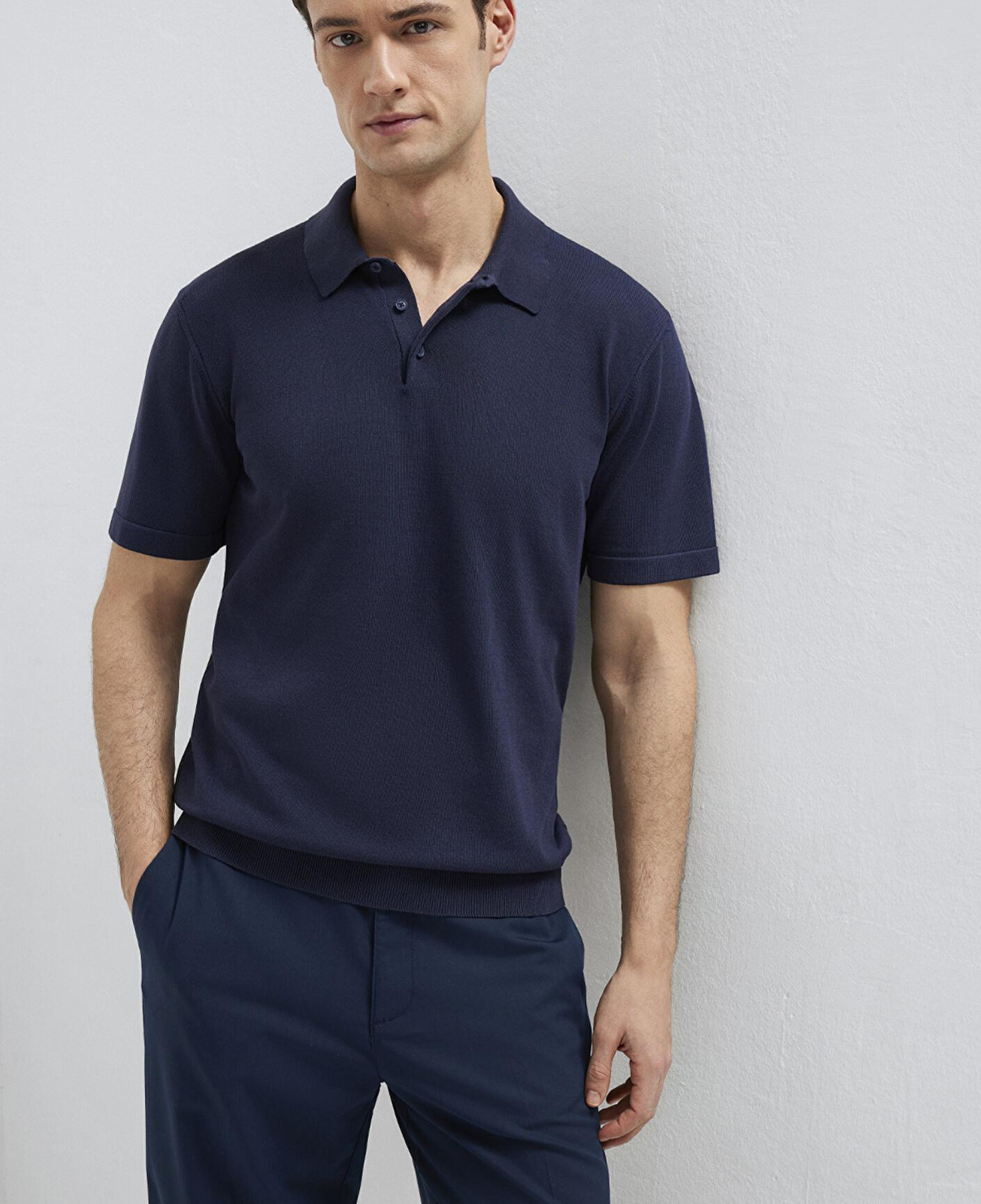 Mavi Lacivert Triko Polo 0710248-83699