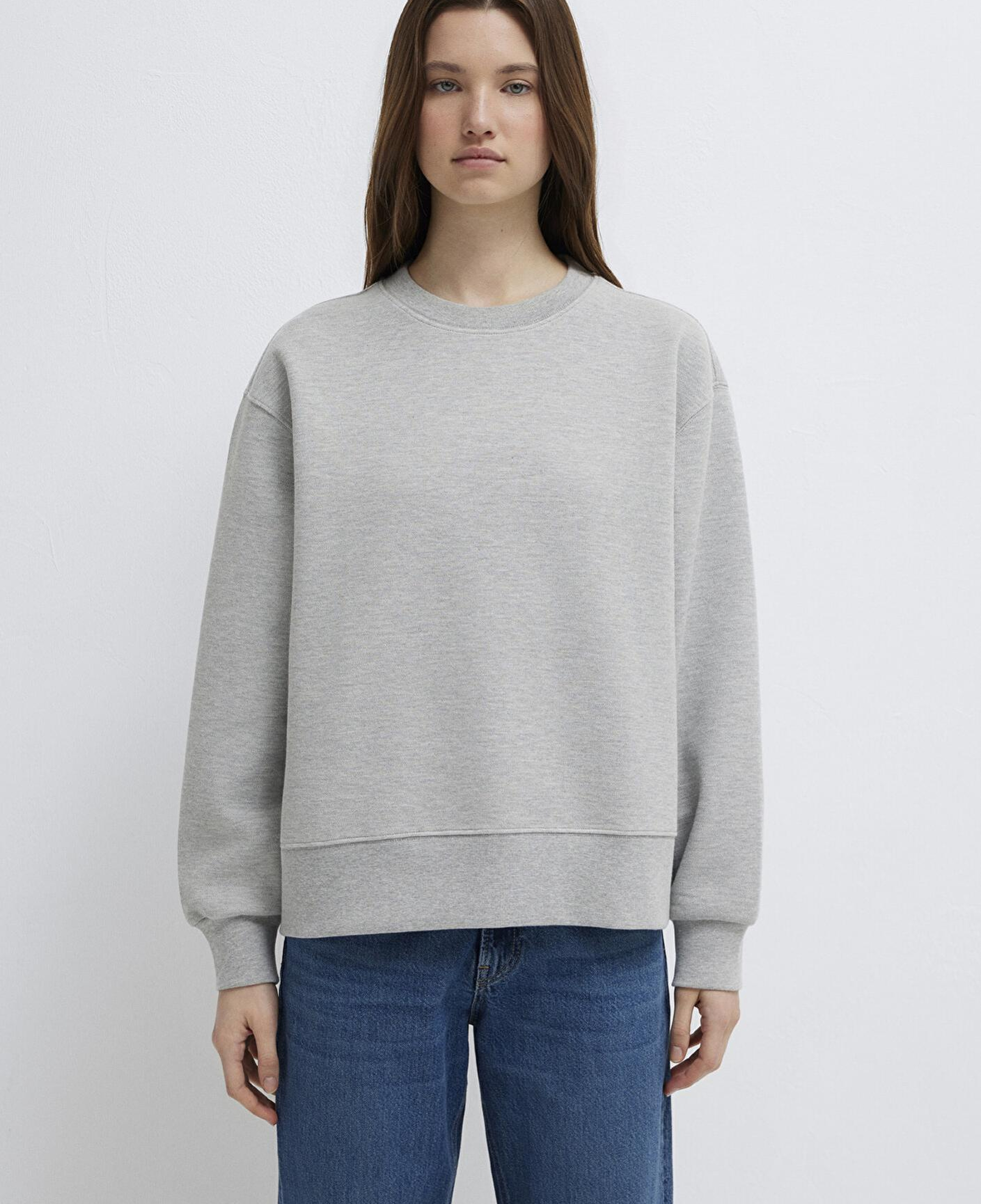 Mavi Bisiklet Yaka Gri Sweatshirt 1S10493-88468