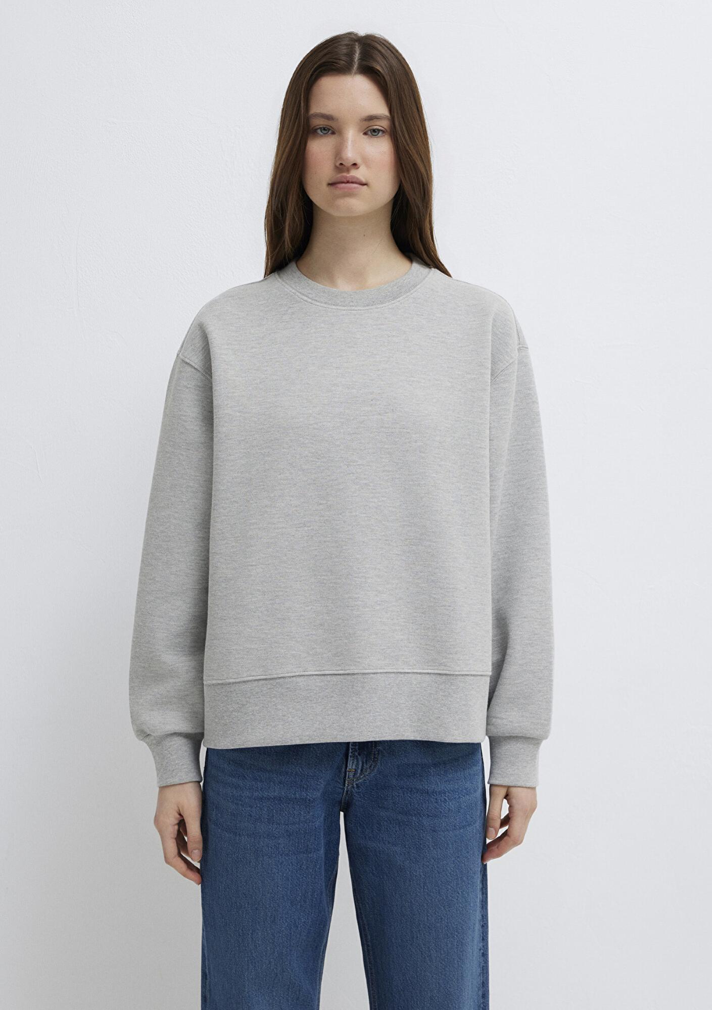 Mavi Bisiklet Yaka Gri Sweatshirt 1S10493-88468