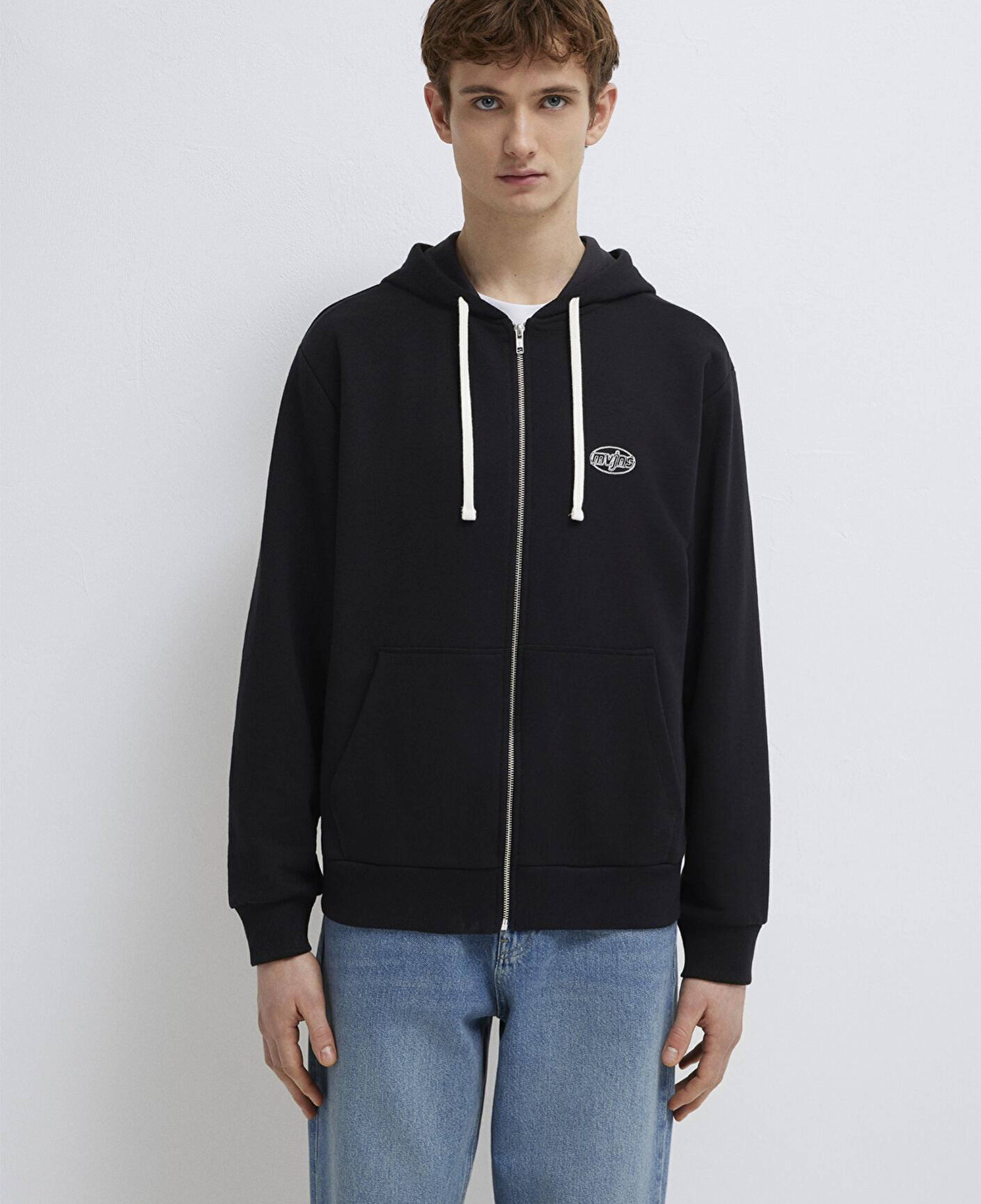 Mavi Mavi Logo Baskılı Fermuarlı Sweatshirt 0S10557-900