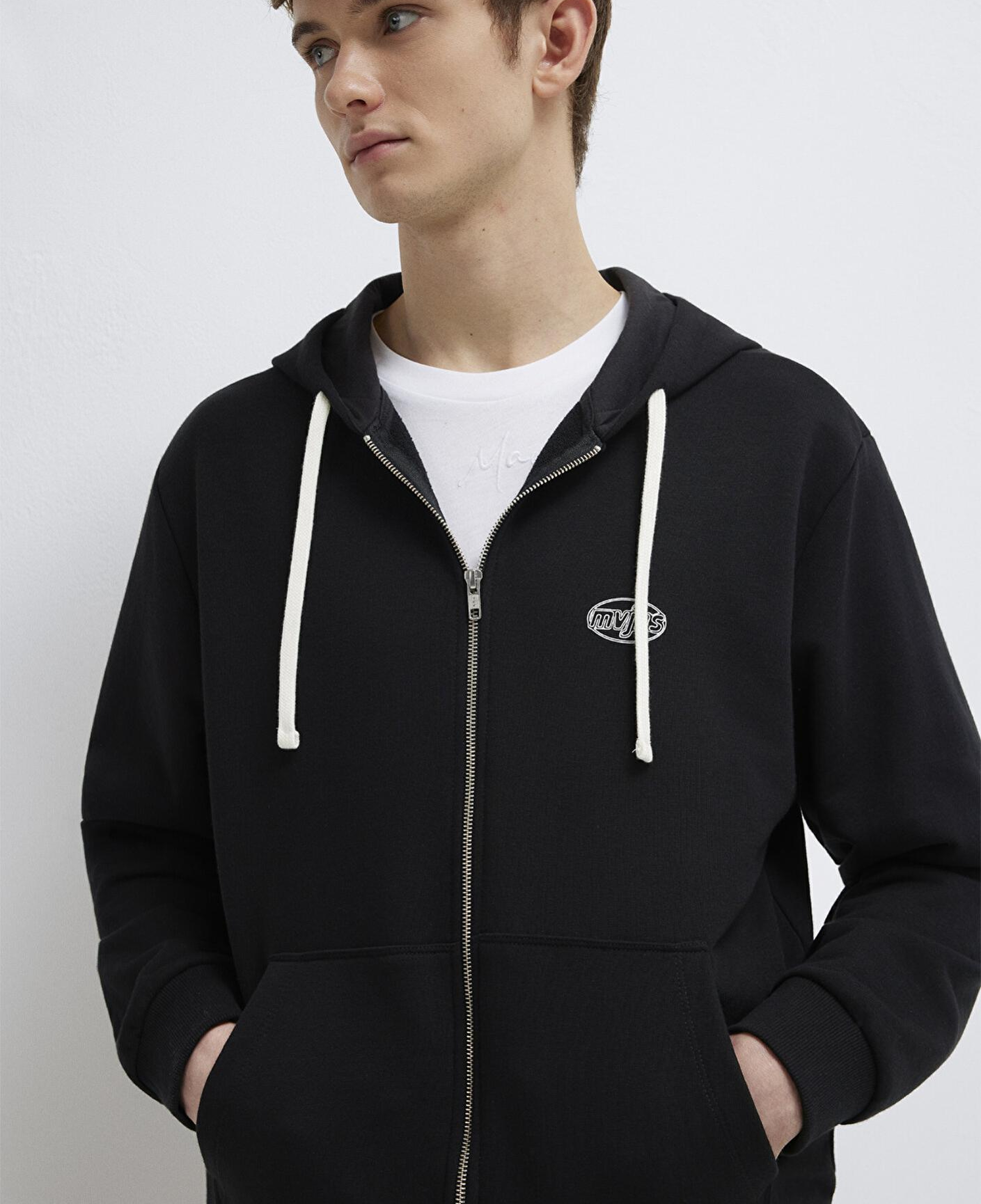 Mavi Mavi Logo Baskılı Fermuarlı Sweatshirt 0S10557-900