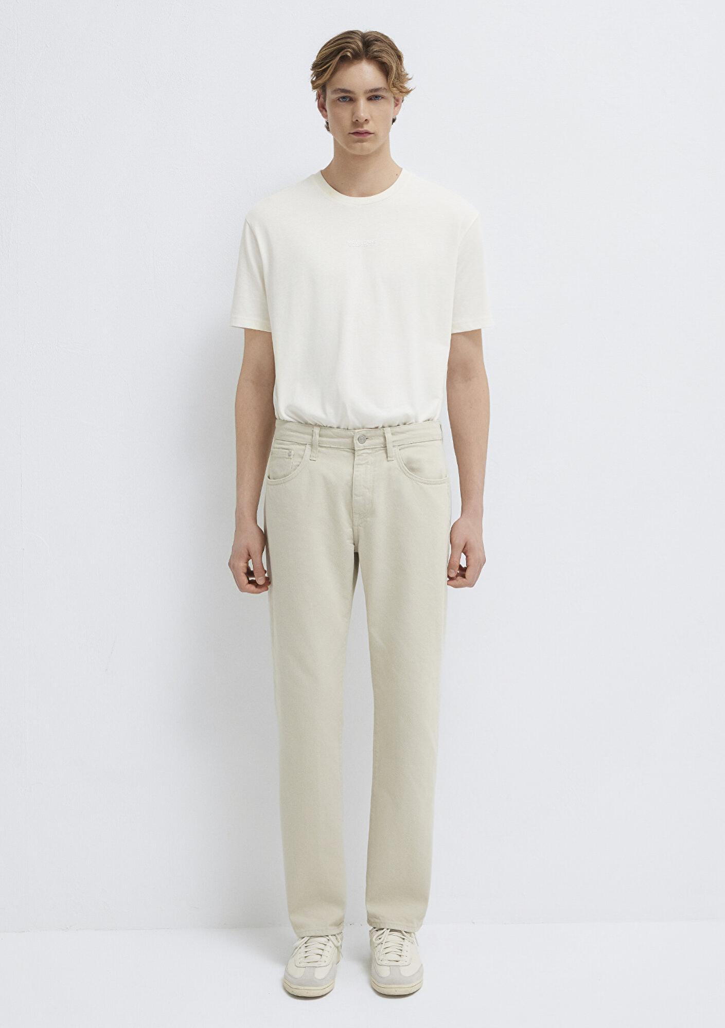 Mavi Lisbon Ekru Gabardin Pantolon 0010039-A3058