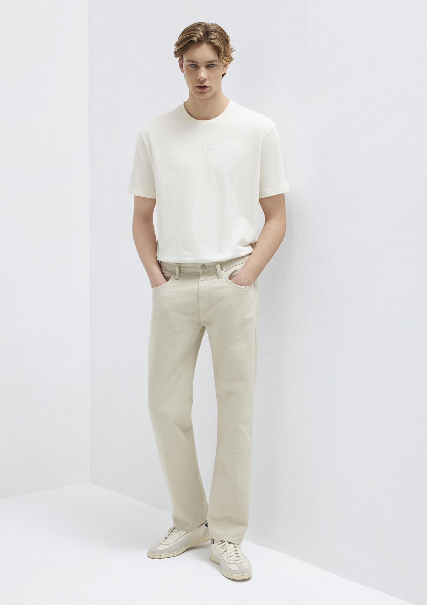 Mavi Lisbon Ekru Gabardin Pantolon 0010039-A3058