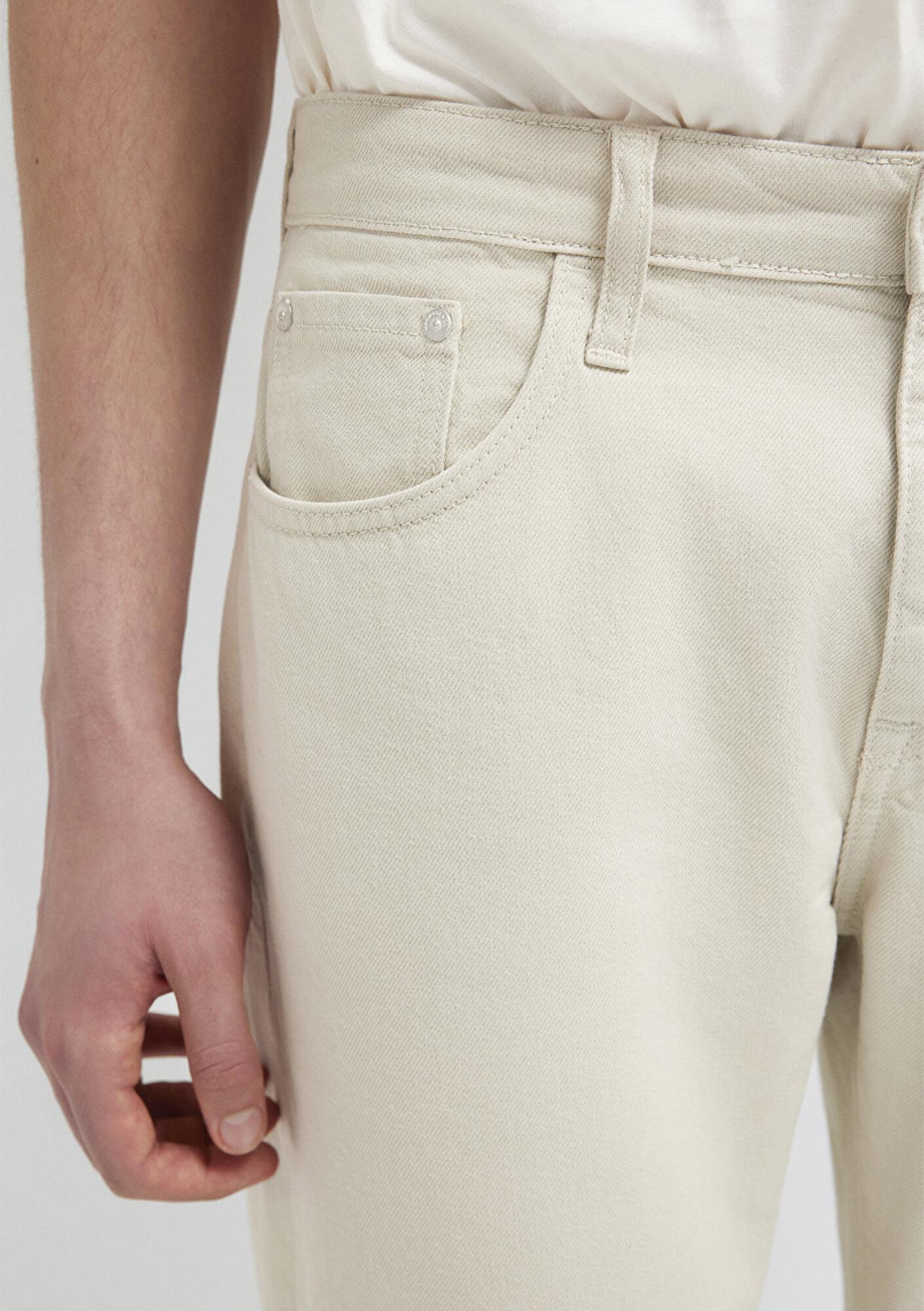 Mavi Lisbon Ekru Gabardin Pantolon 0010039-A3058