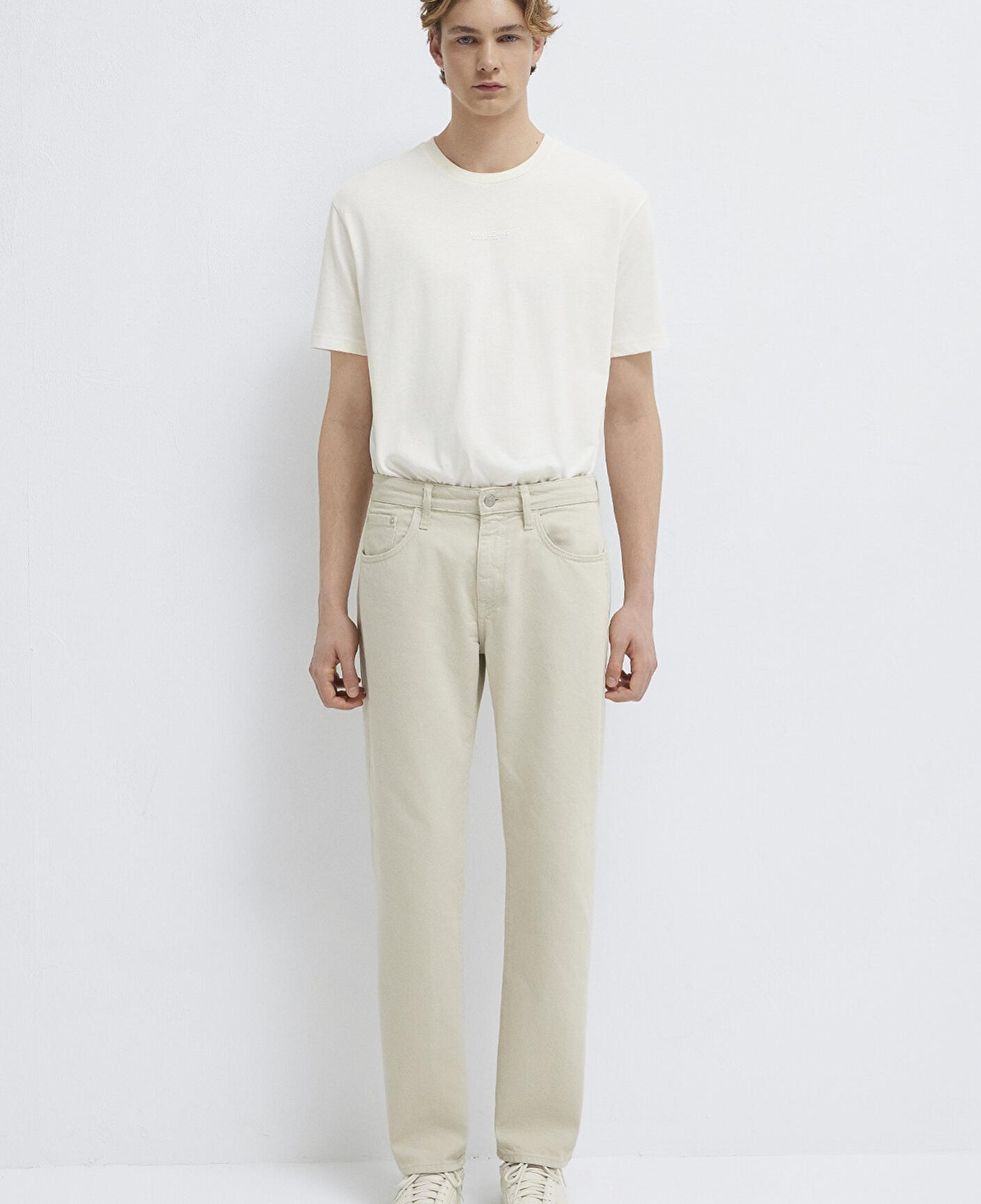 Mavi Lisbon Ekru Gabardin Pantolon 0010039-A3058