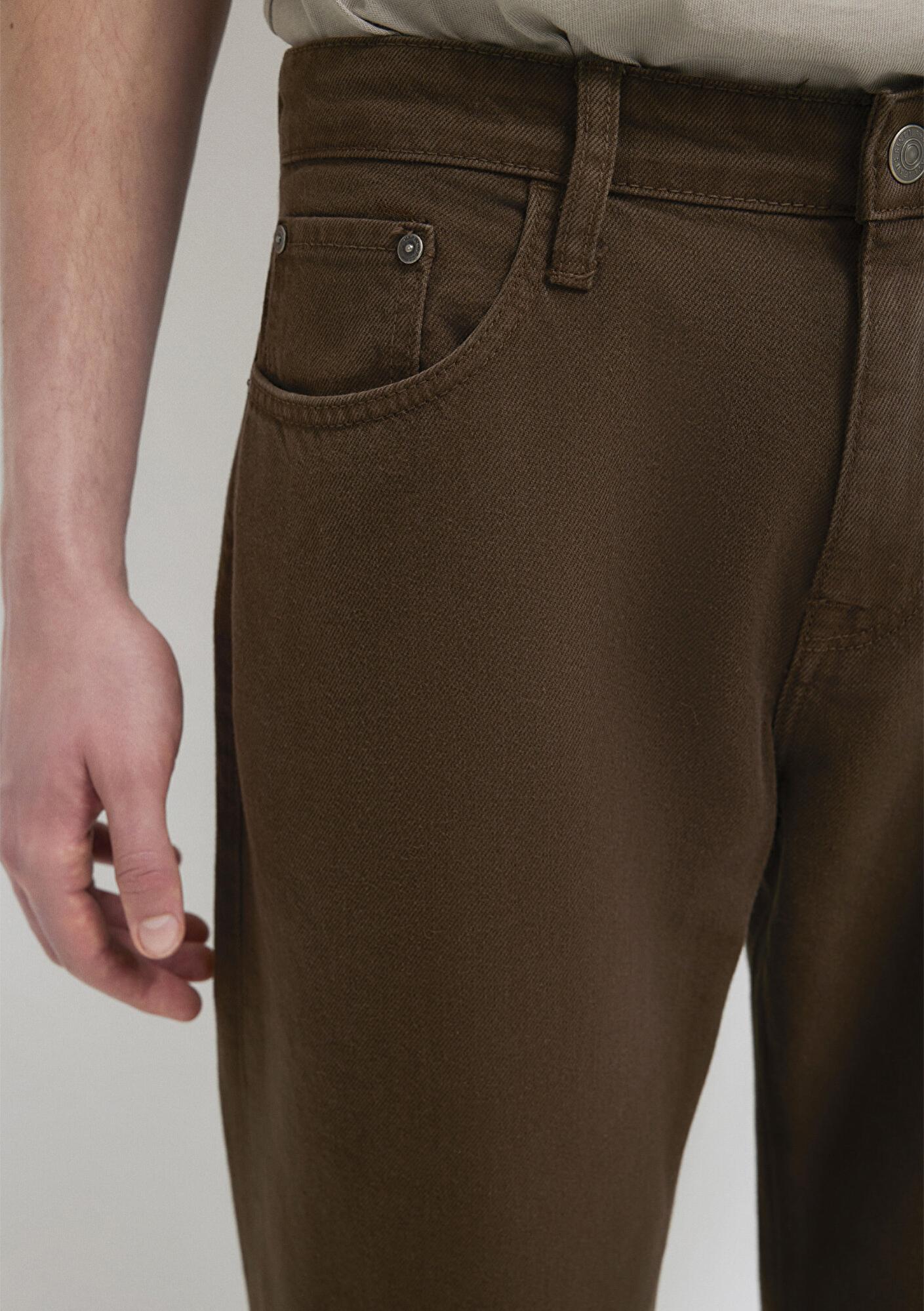 Mavi Lisbon Kahverengi Gabardin Pantolon 0010039-A2797