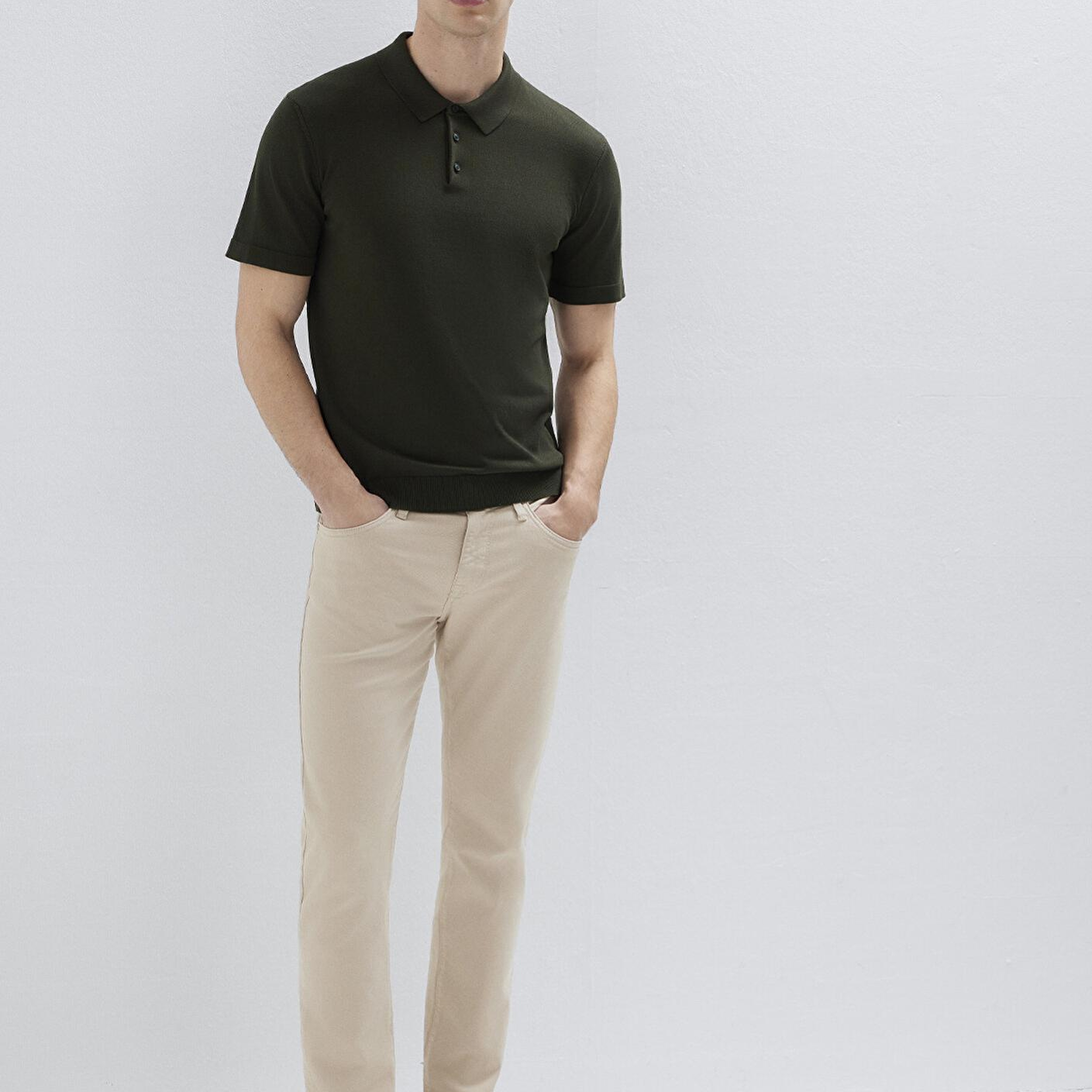 Mavi Marcus Mavi Black Bej Gabardin Pantolon 00351A2795