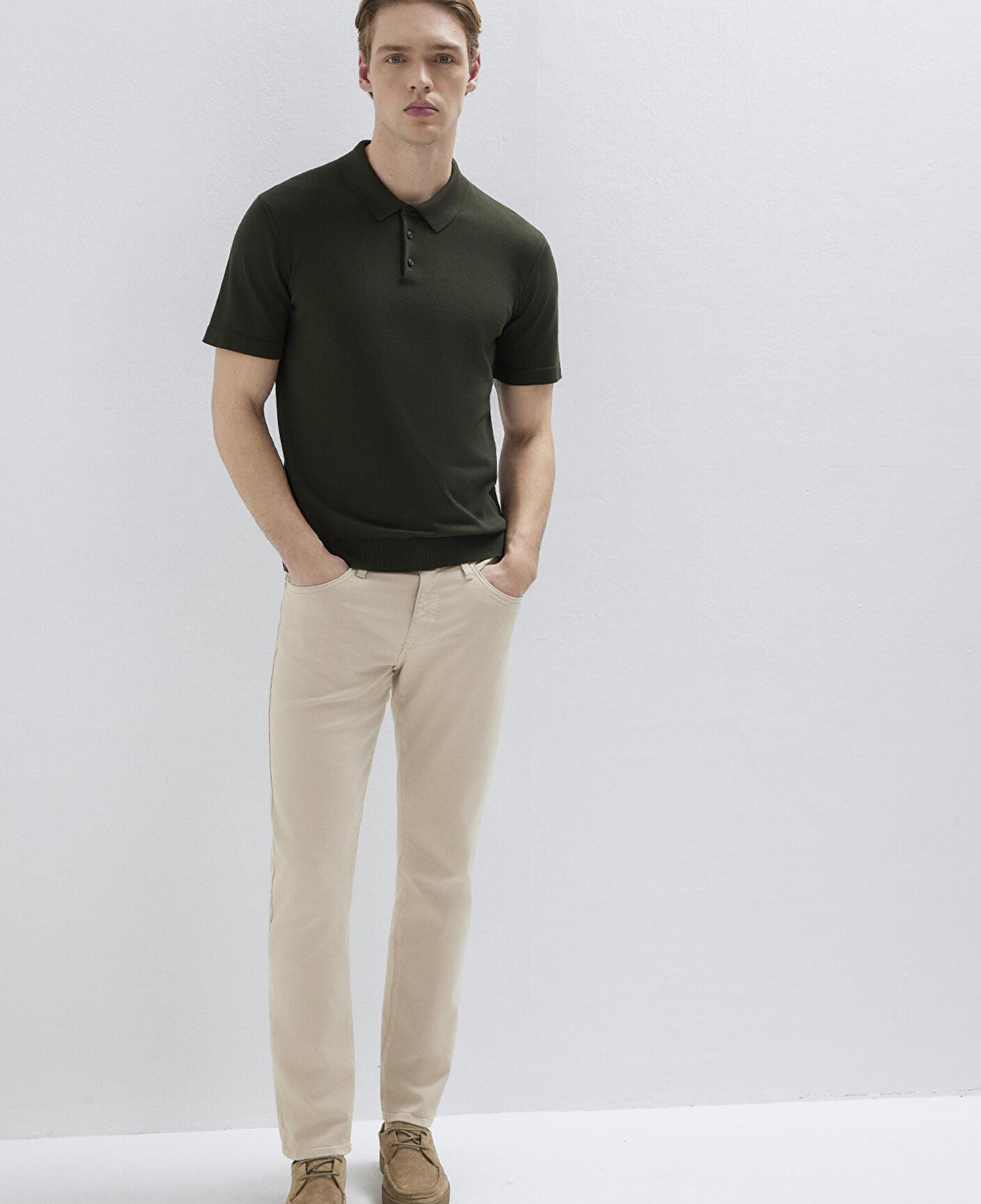 Mavi Marcus Mavi Black Bej Gabardin Pantolon 00351A2795