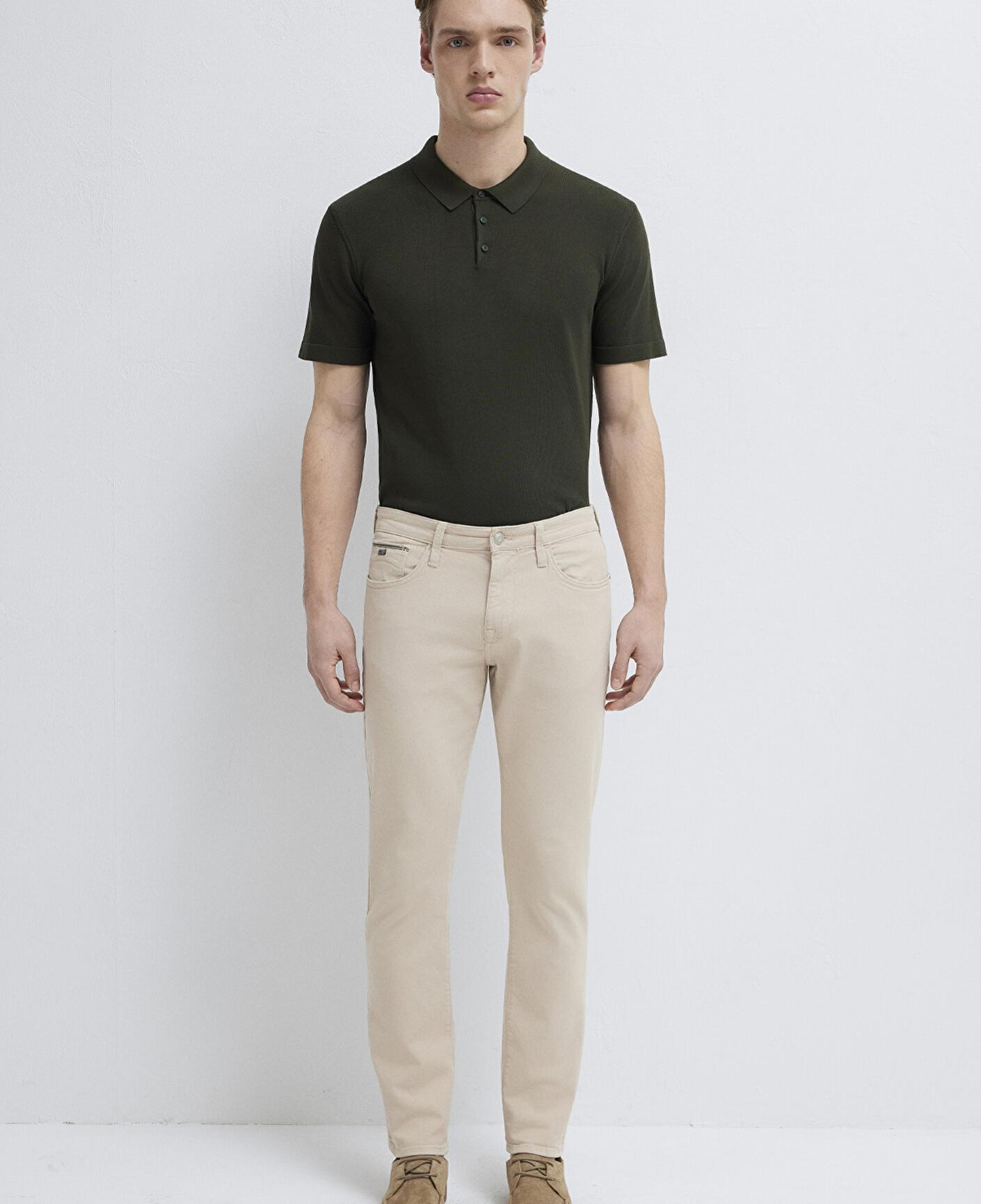 Mavi Marcus Mavi Black Bej Gabardin Pantolon 00351A2795