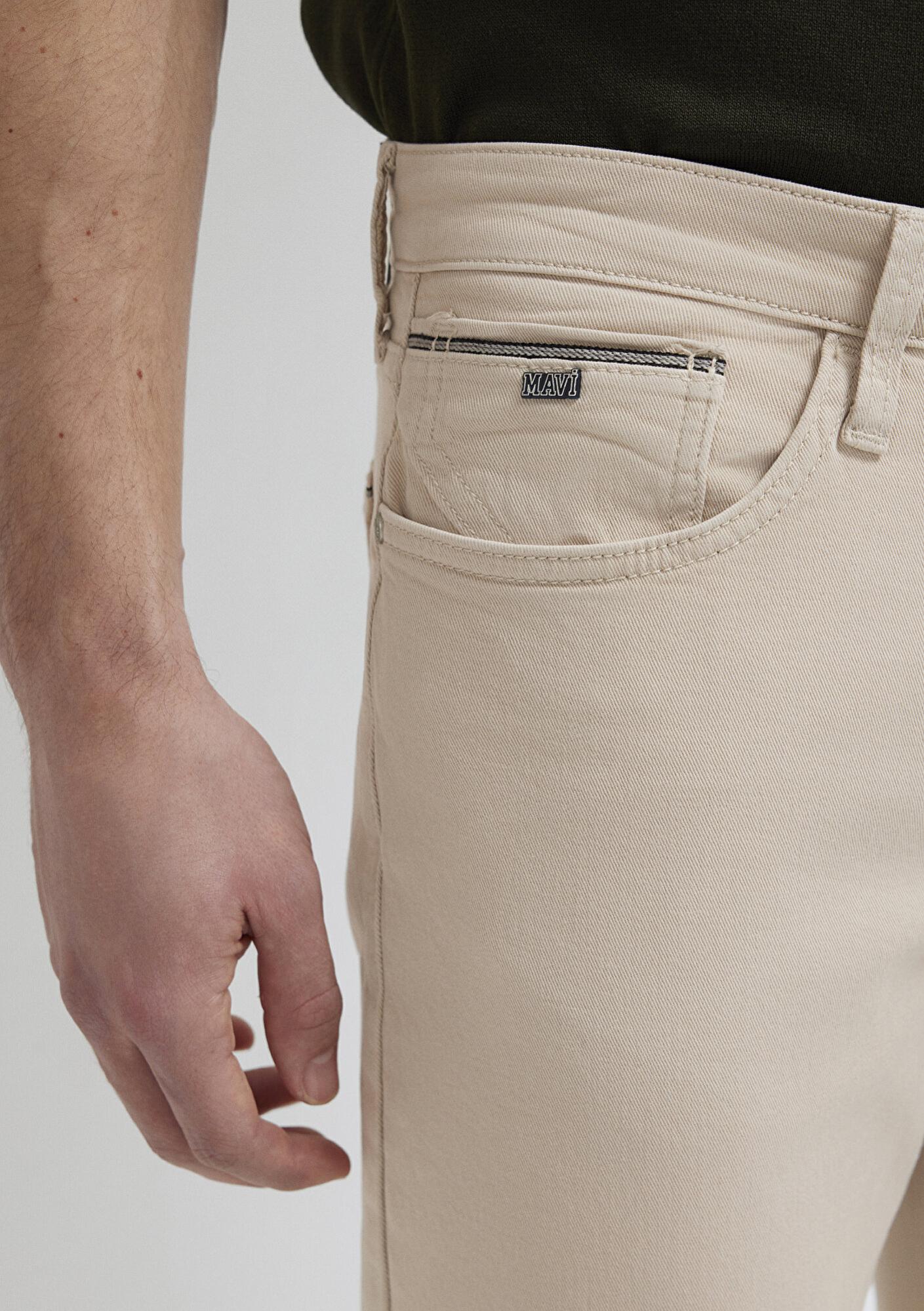 Mavi Marcus Mavi Black Bej Gabardin Pantolon 00351A2795