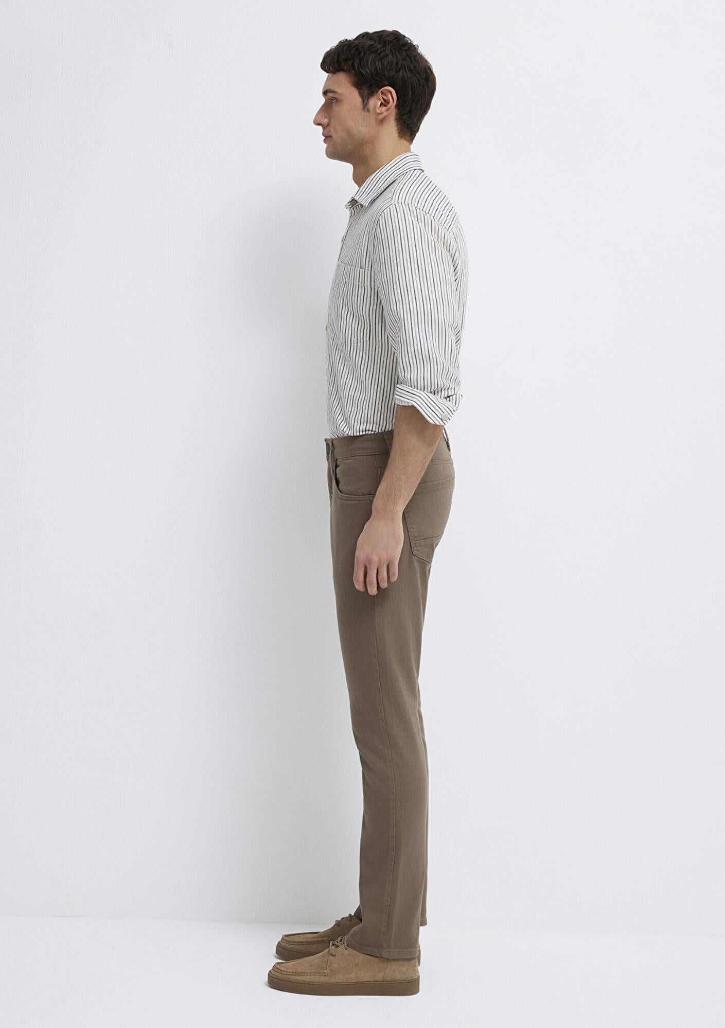 Mavi Jake Kahverengi Gabardin Pantolon 00422A2788