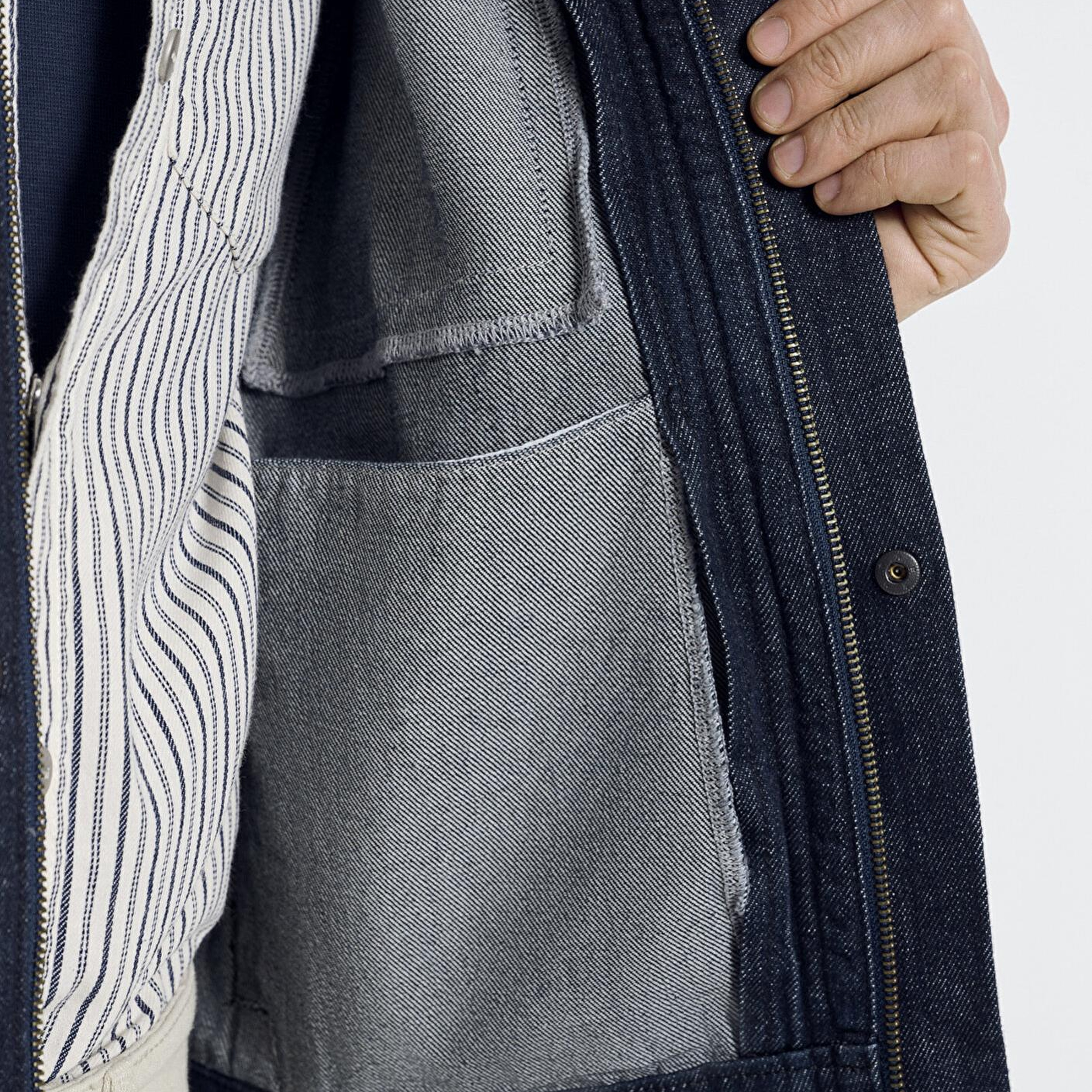 Mavi Nolan Rinse Mavi Edition Lacivert Jean Ceket Oversize / Geniş Kesim 0111229-A1711