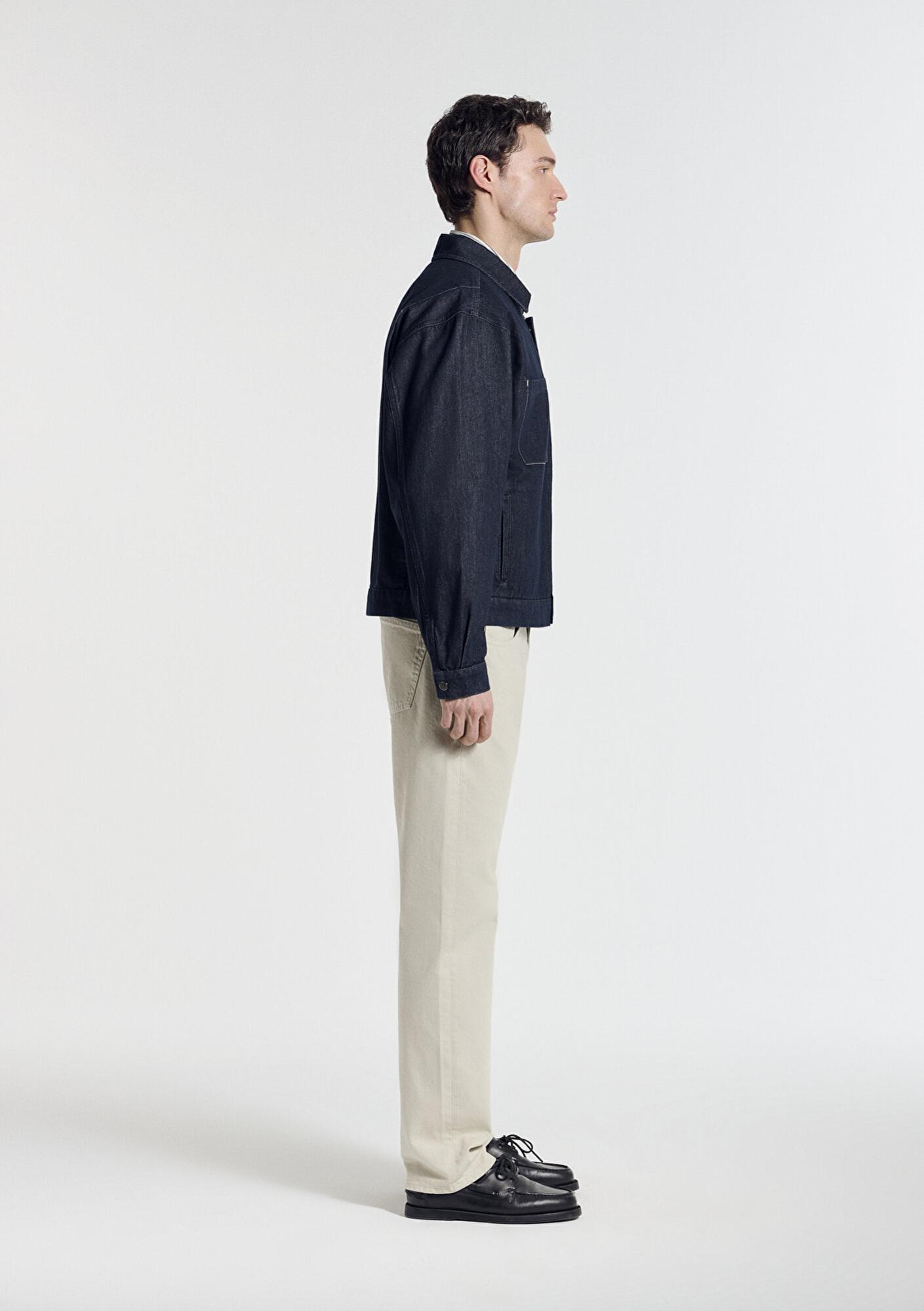 Mavi Nolan Rinse Mavi Edition Lacivert Jean Ceket Oversize / Geniş Kesim 0111229-A1711