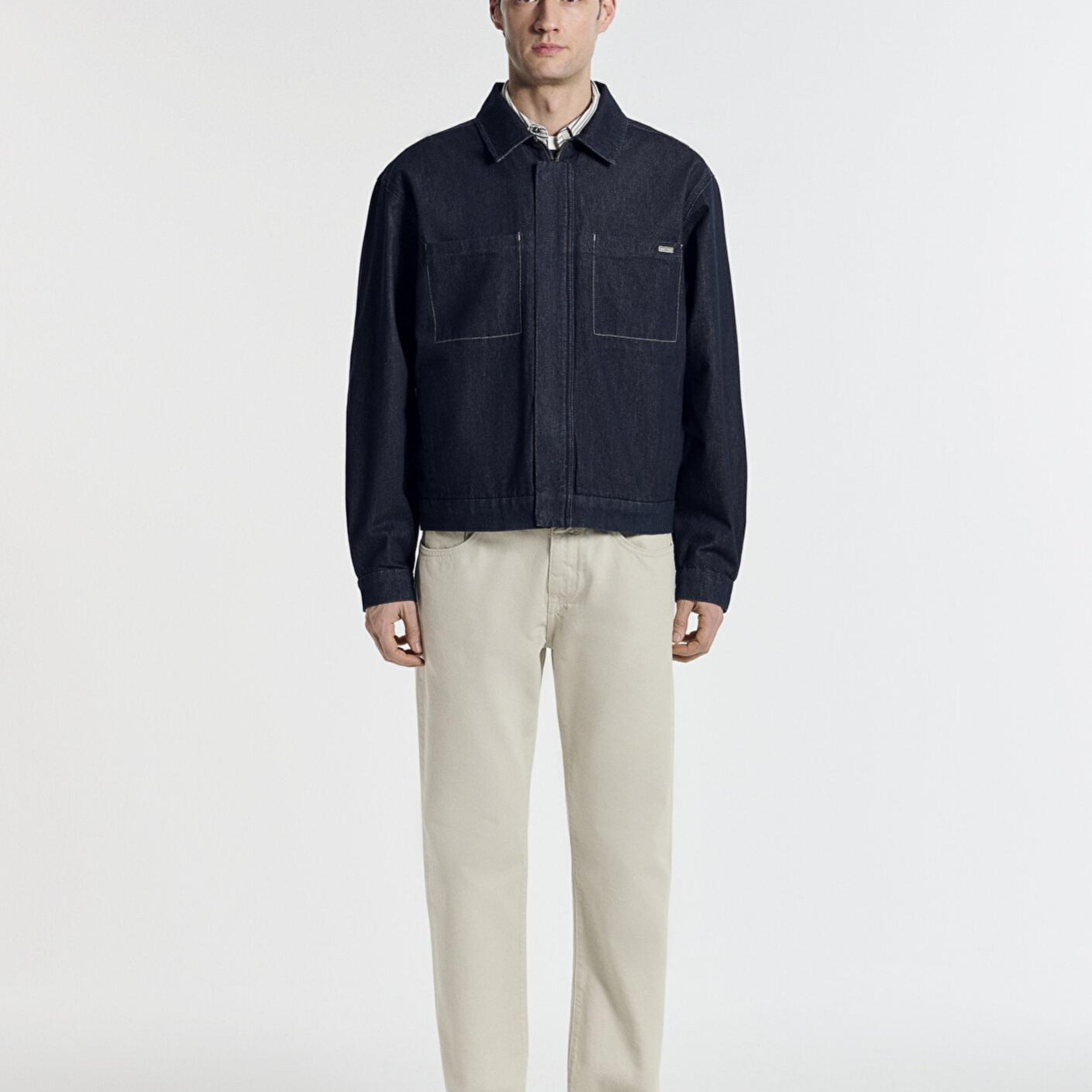 Mavi Nolan Rinse Mavi Edition Lacivert Jean Ceket Oversize / Geniş Kesim 0111229-A1711